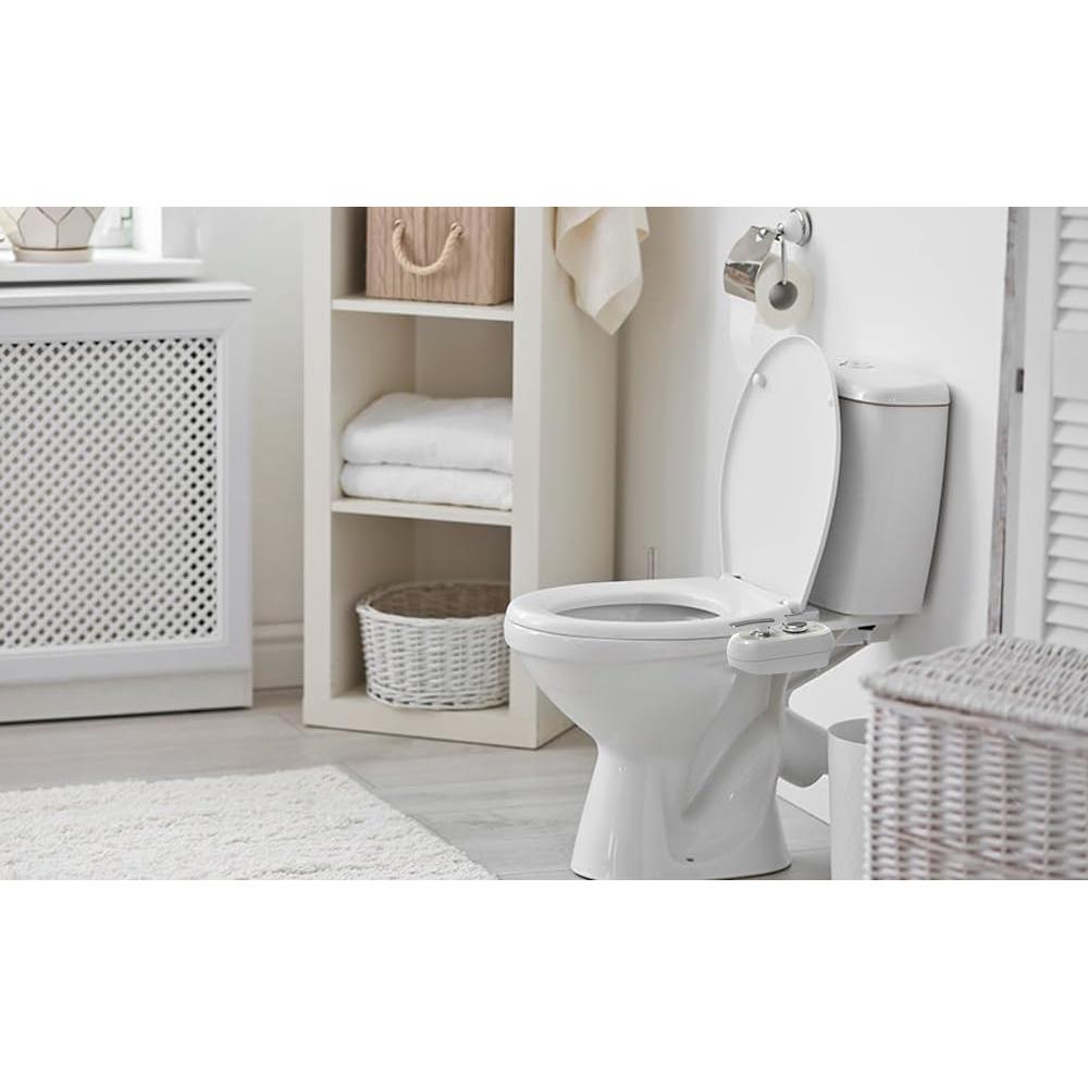 Accesorio de Bidet para Inodoro Zurdo WITHLENT J1016-03 Doble Boquilla