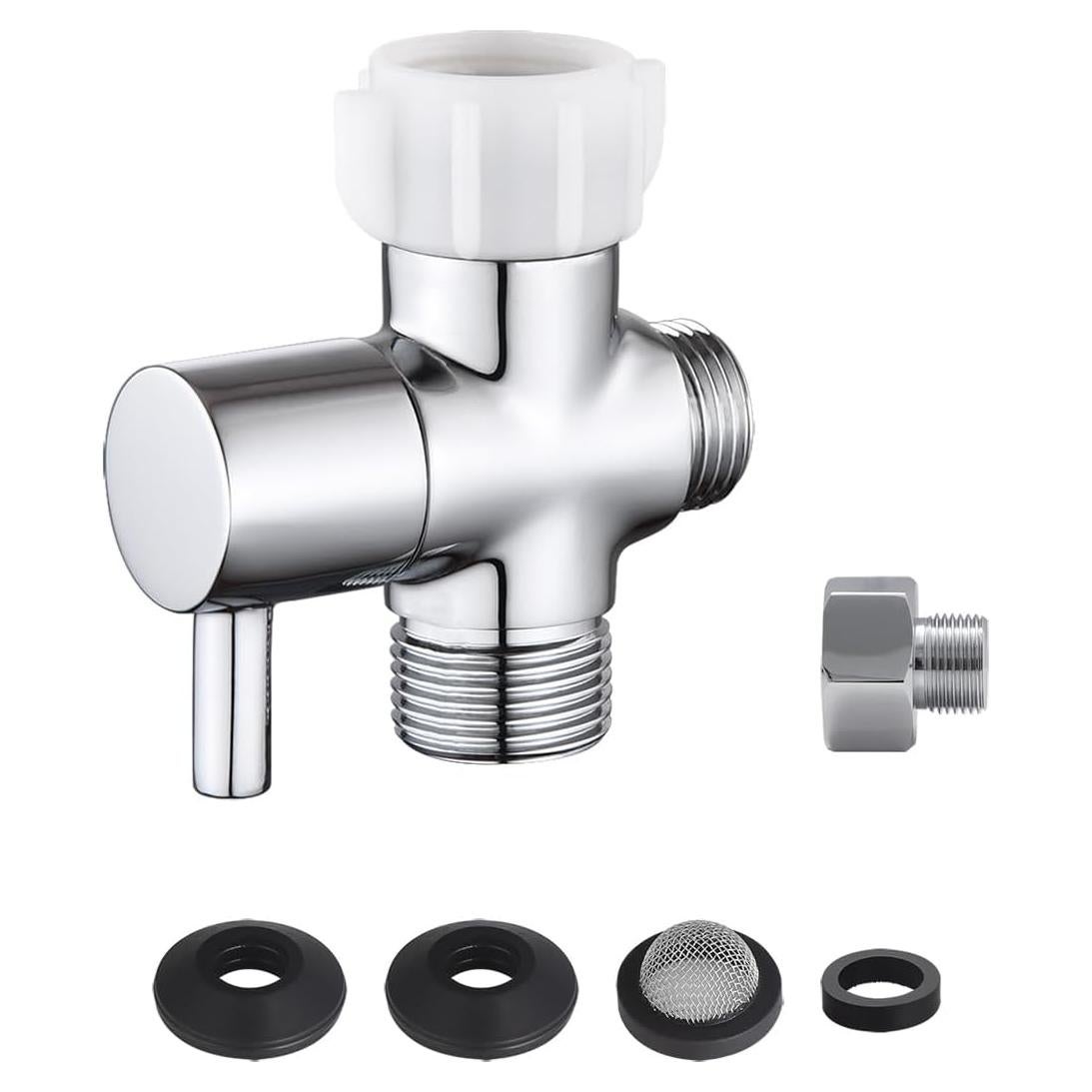 Adaptador T para Bidet Walkinginrain de Latón 3 Vías 22.2mm