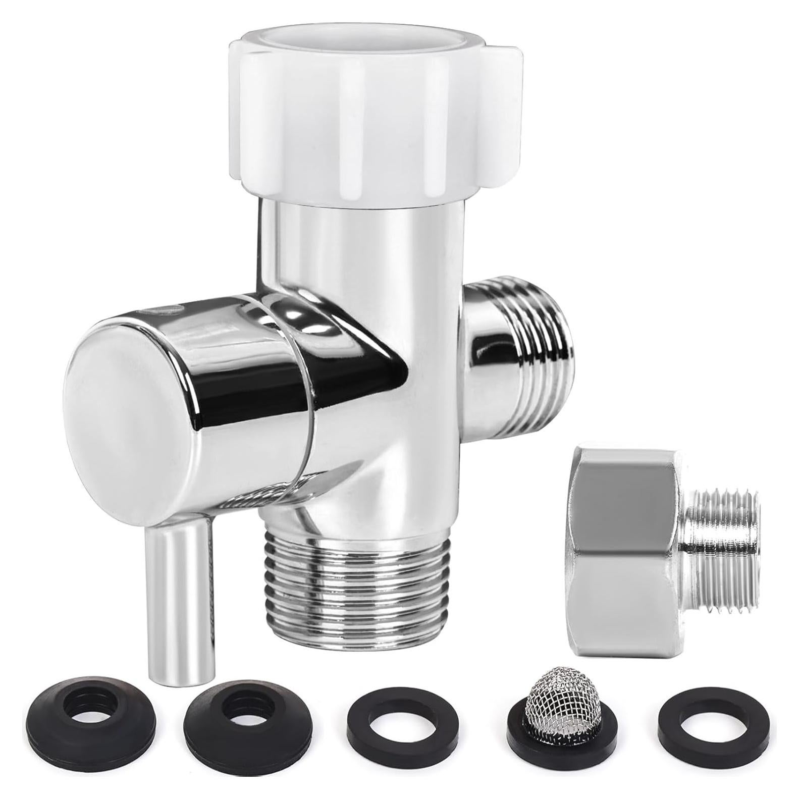 Adaptador T para Bidet Juvaeny 3 Vías 22.2 mm con Válvula