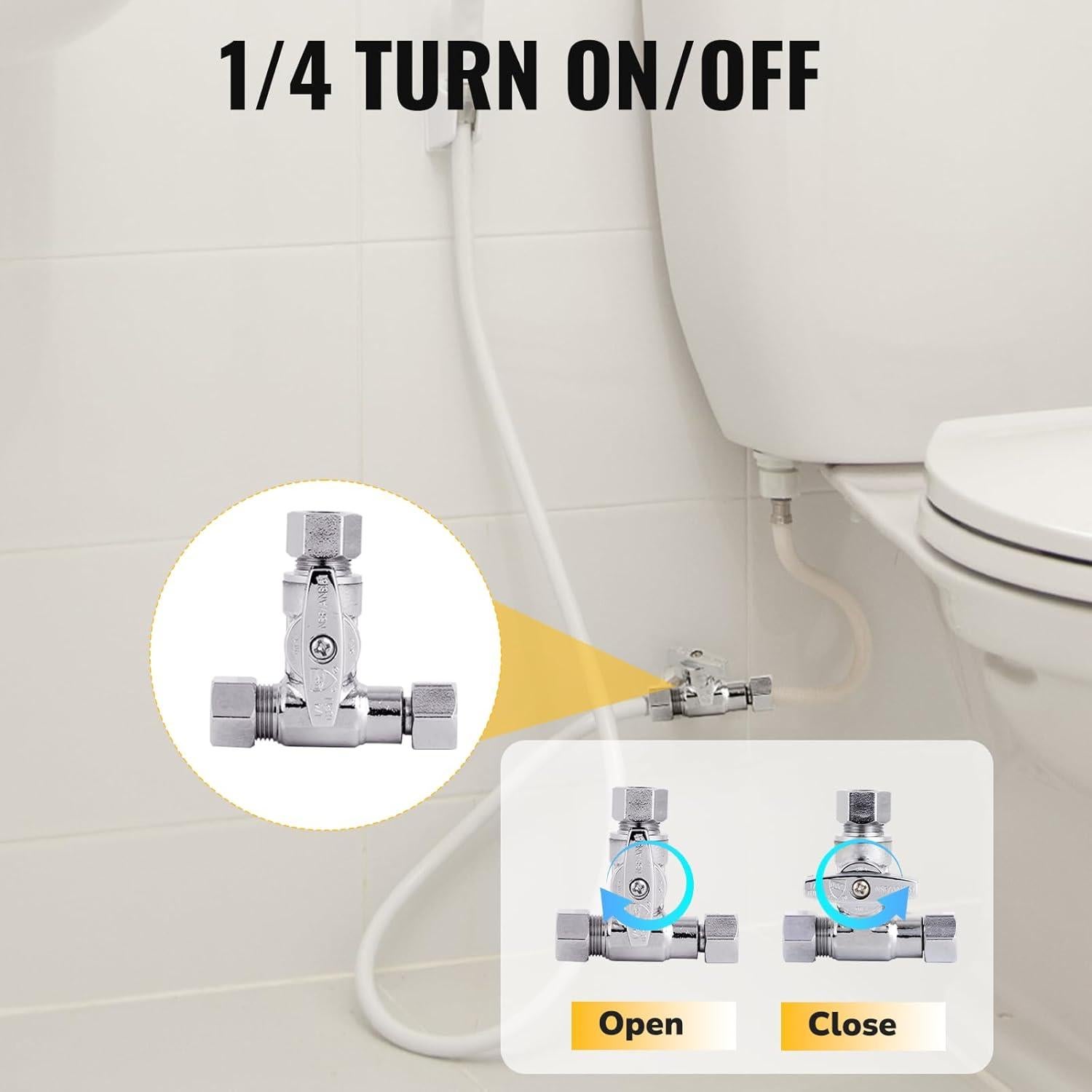 Válvula de Parada Tee 3/8" JUWO para Bidet y Cocina