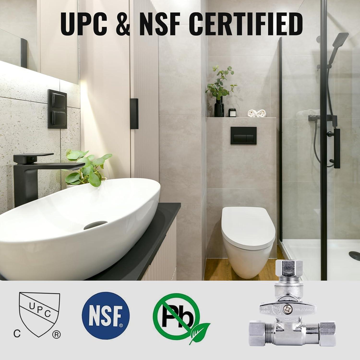 Válvula de Parada Tee 3/8" JUWO para Bidet y Cocina