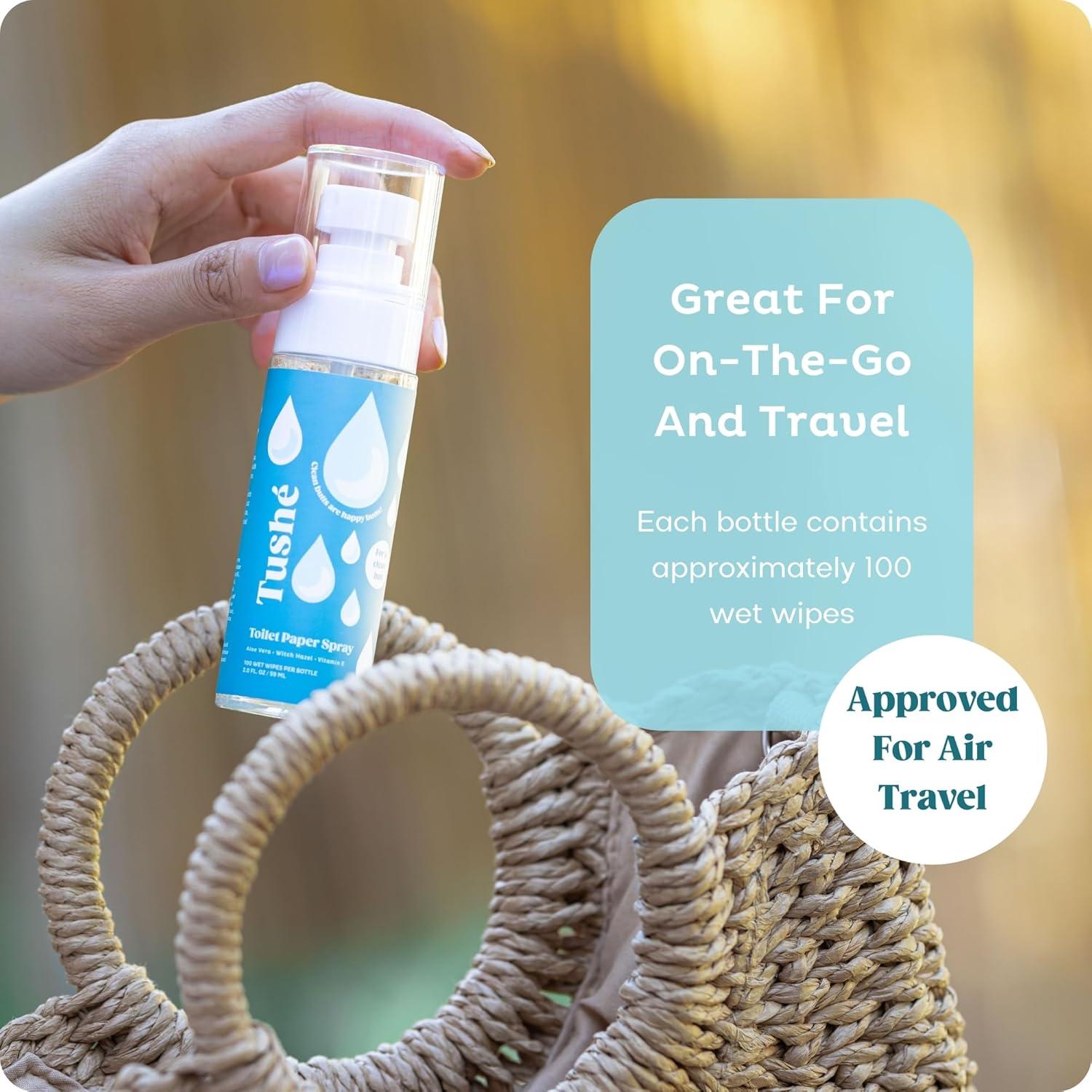 Spray de Papel Higiénico Tushe 118ml (2-Pack) Sin Fragancia