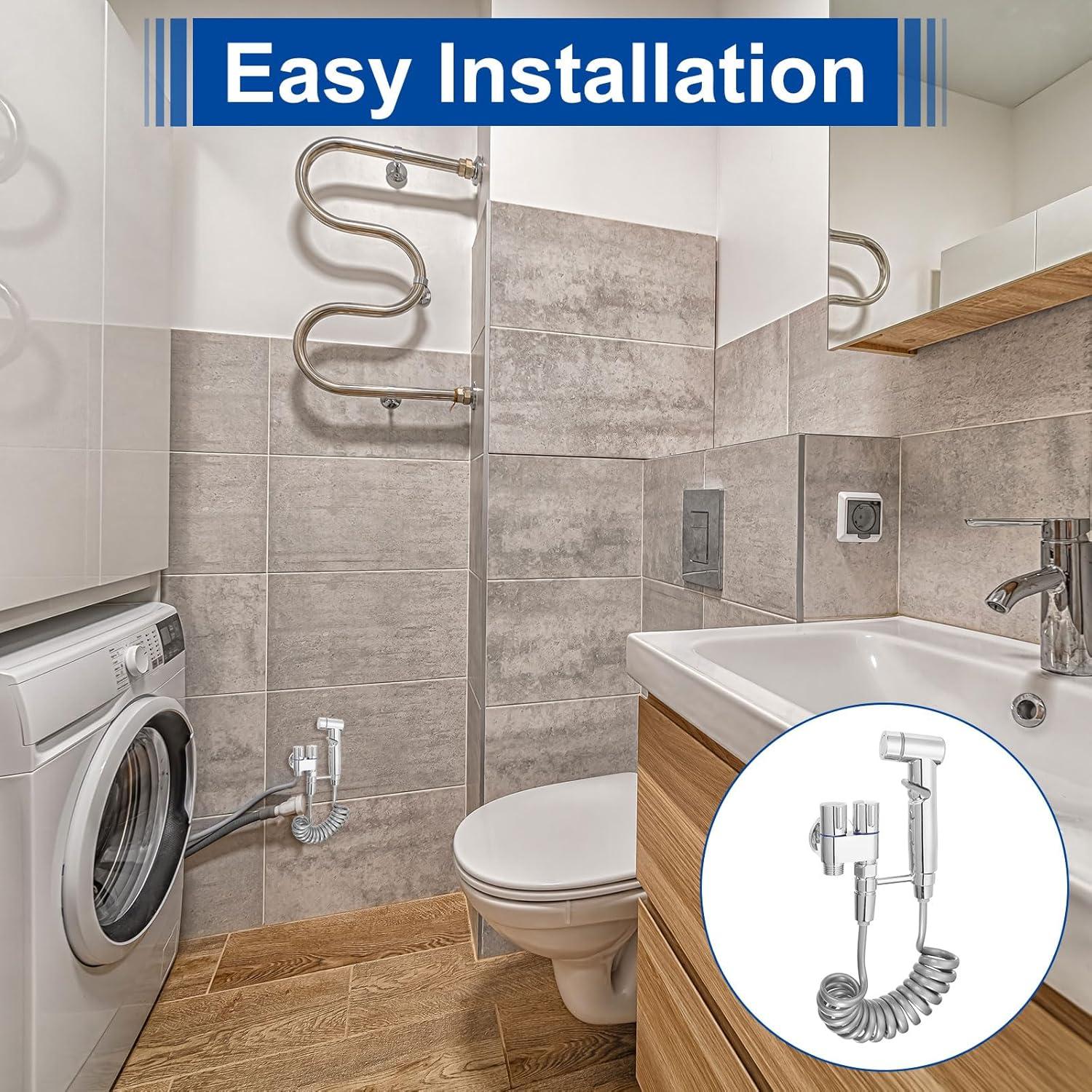 Rociador de Bidet de Mano uxcell con Control de Presión de Agua