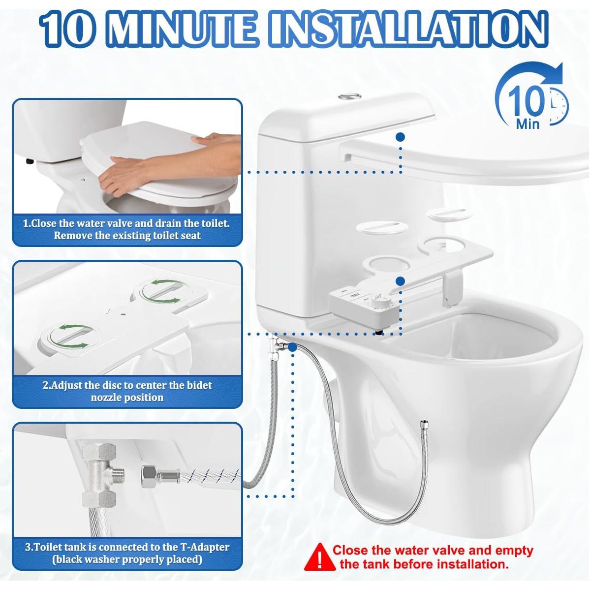 Accesorio de Bidet No Eléctrico EXPSPRU Blanco Ultra Delgado