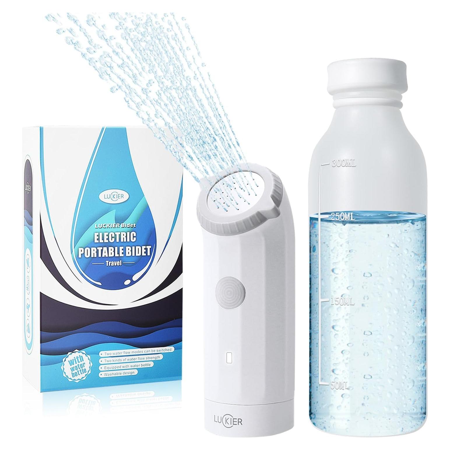 Bidet Portátil Eléctrico LUCKIER Mini 350ml, Ducha Higiénica