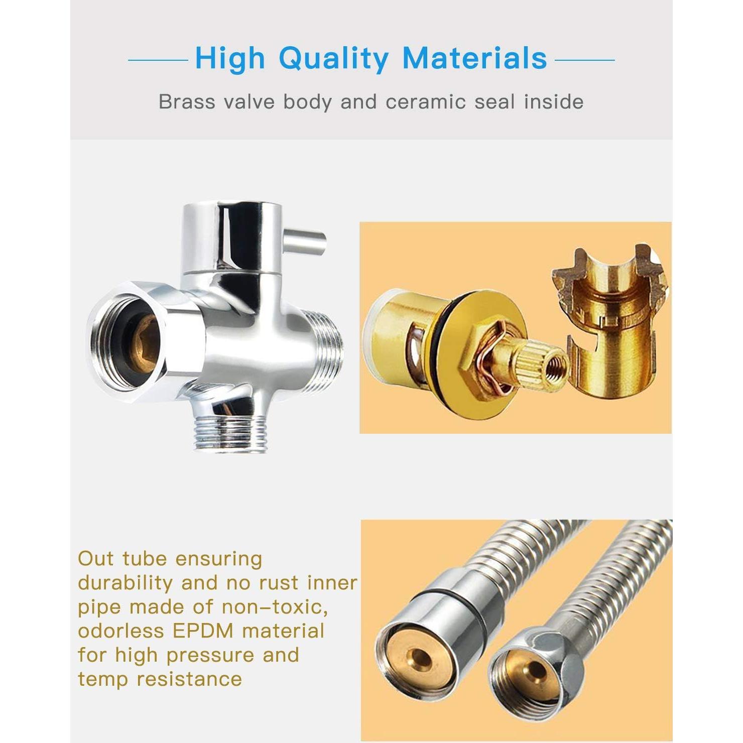 Rociador de Bidet de Mano Atalawa Acero Inoxidable 119cm