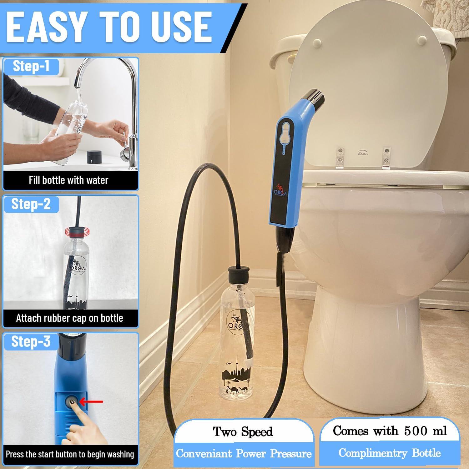 Bidet Portátil de Viaje Orca, Higiene Personal Eléctrico 100ml