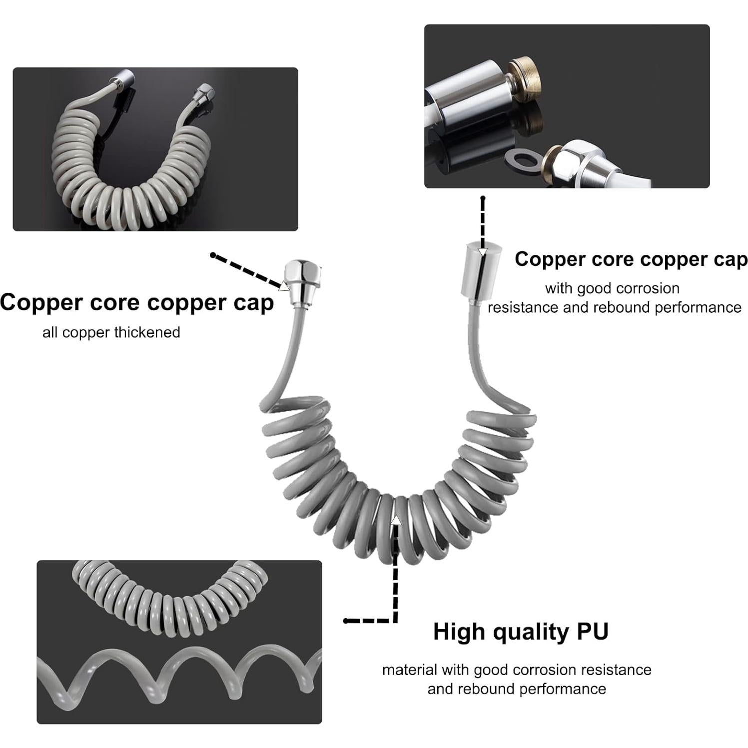 Ducha de Mano de Acero Inoxidable ABSOK para Bidet