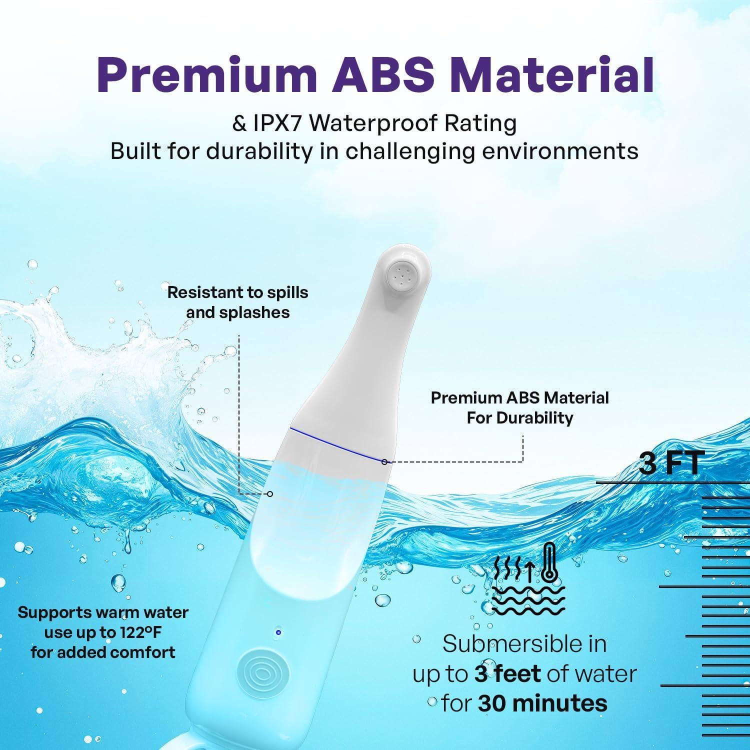 Bidet Portátil Yafur 800mAh 350ml IPX7 3 Modos de Rocío