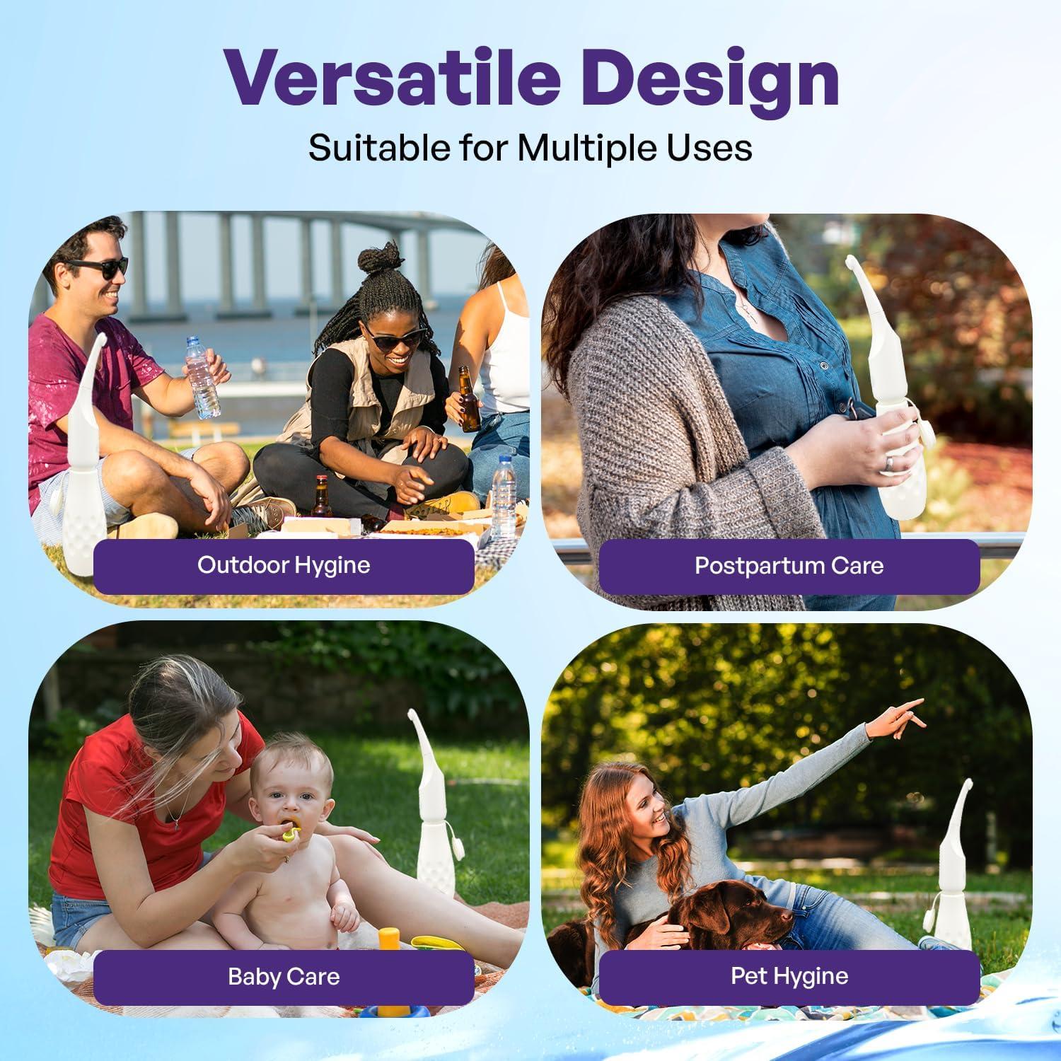 Bidet Portátil Yafur 800mAh 350ml IPX7 3 Modos de Rocío