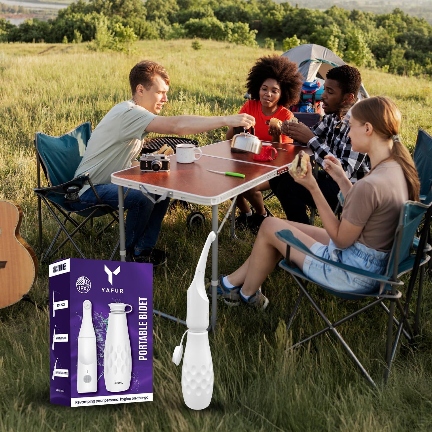 Bidet Portátil Yafur 800mAh 350ml IPX7 3 Modos de Rocío