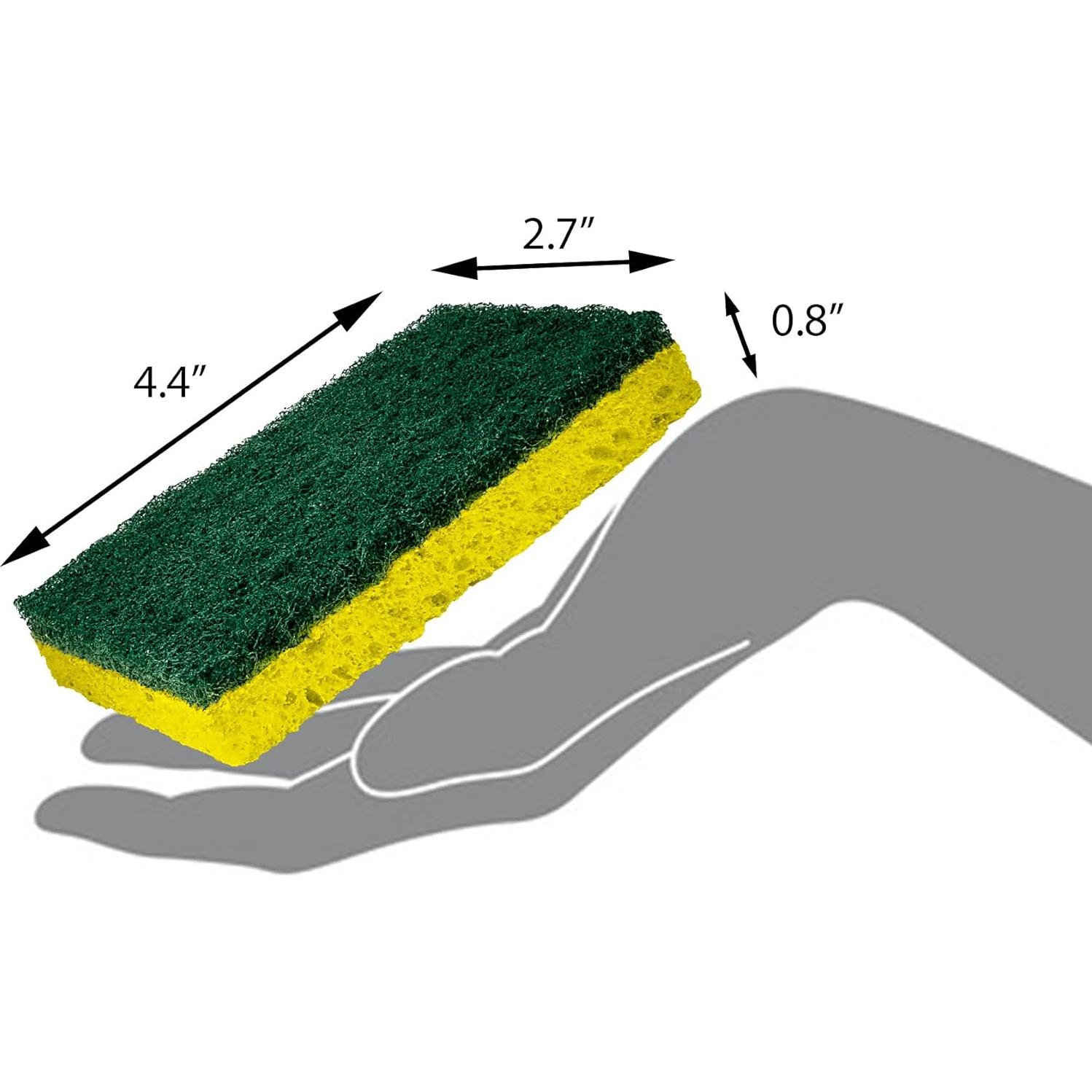 Esponjas de Limpieza Amazon Basics, Alta Resistencia, 6 Unidades