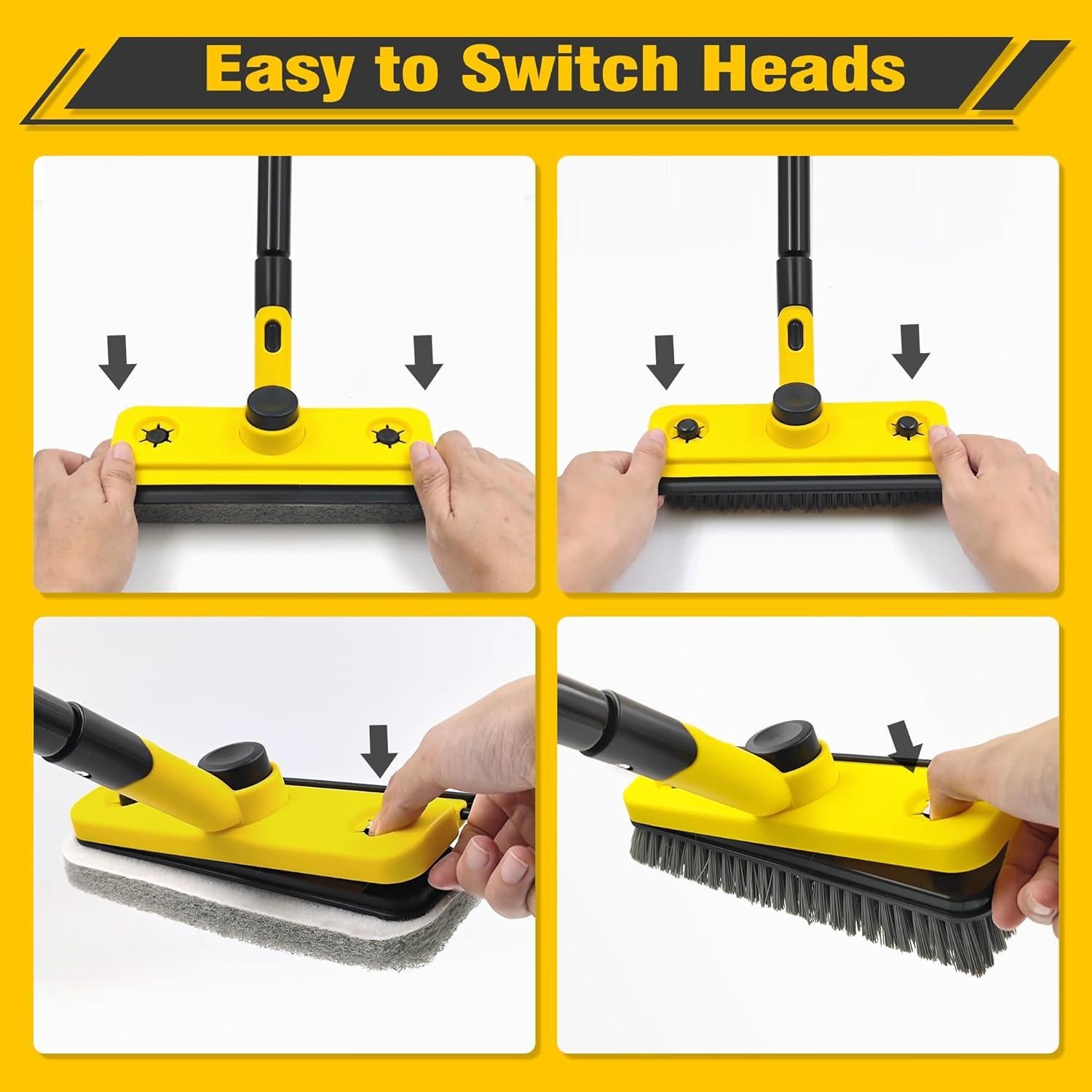 Cepillo de Limpieza Multifuncional JEHONN 135.89 cm Amarillo