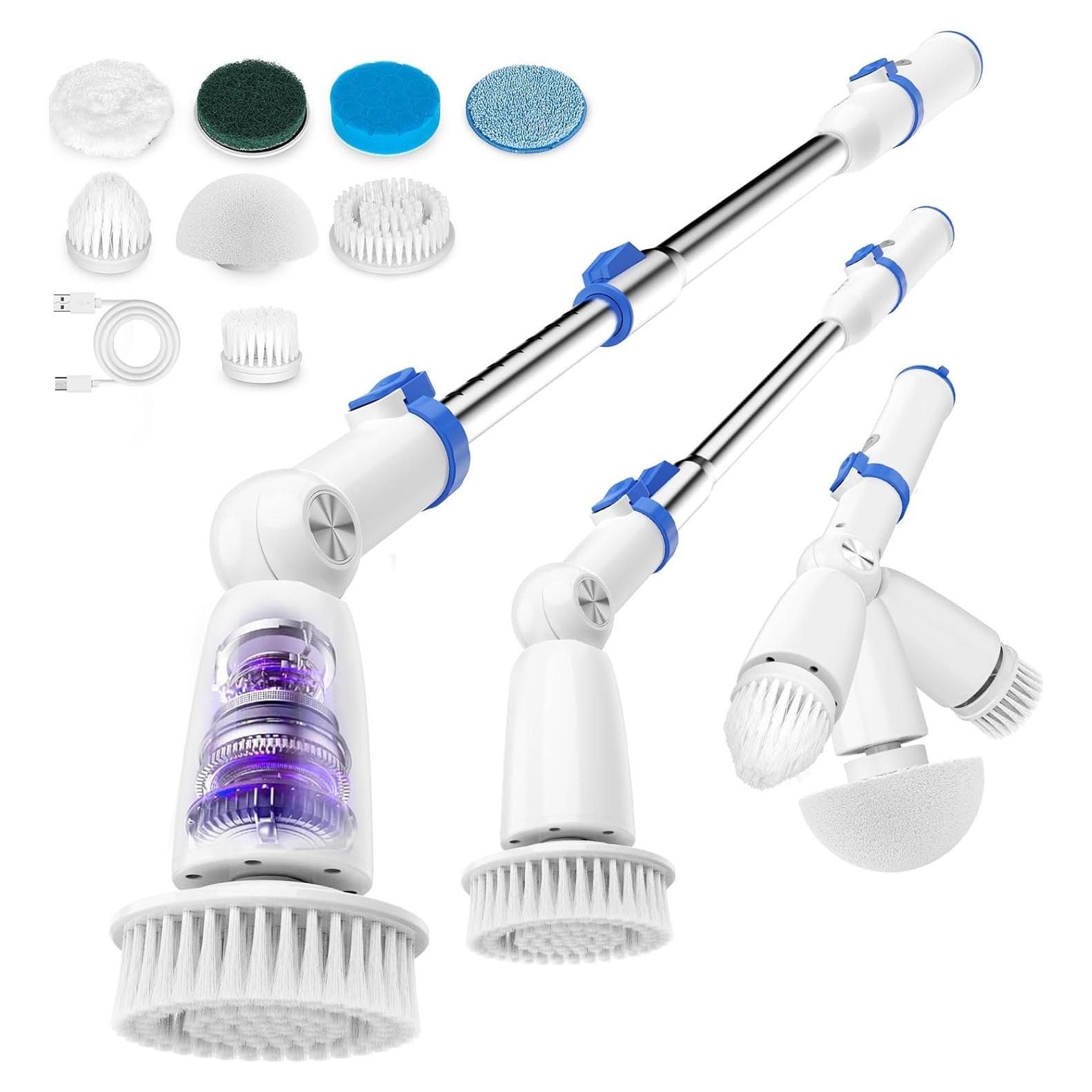 Limpiador Eléctrico Inalámbrico Beautural 2 Velocidades 8 Cabezas