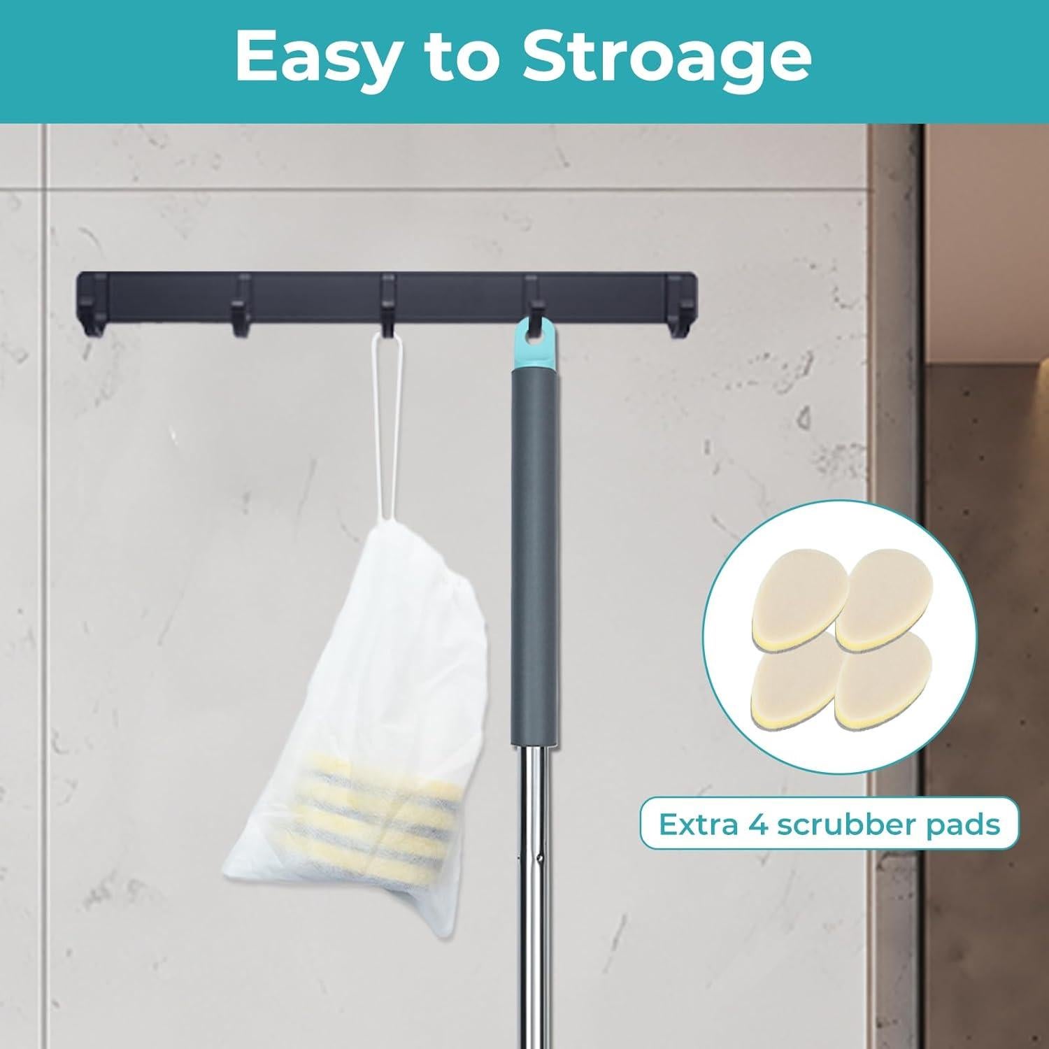 Cepillo de Ducha TreeLen 124.46 cm con 5 Cabezas Intercambiables