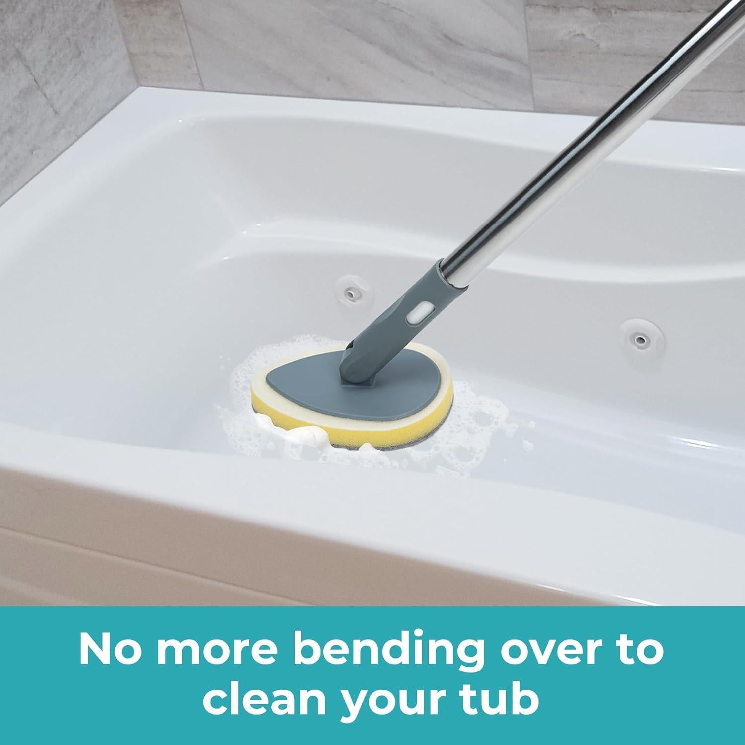 Cepillo de Ducha TreeLen 124.46 cm con 5 Cabezas Intercambiables