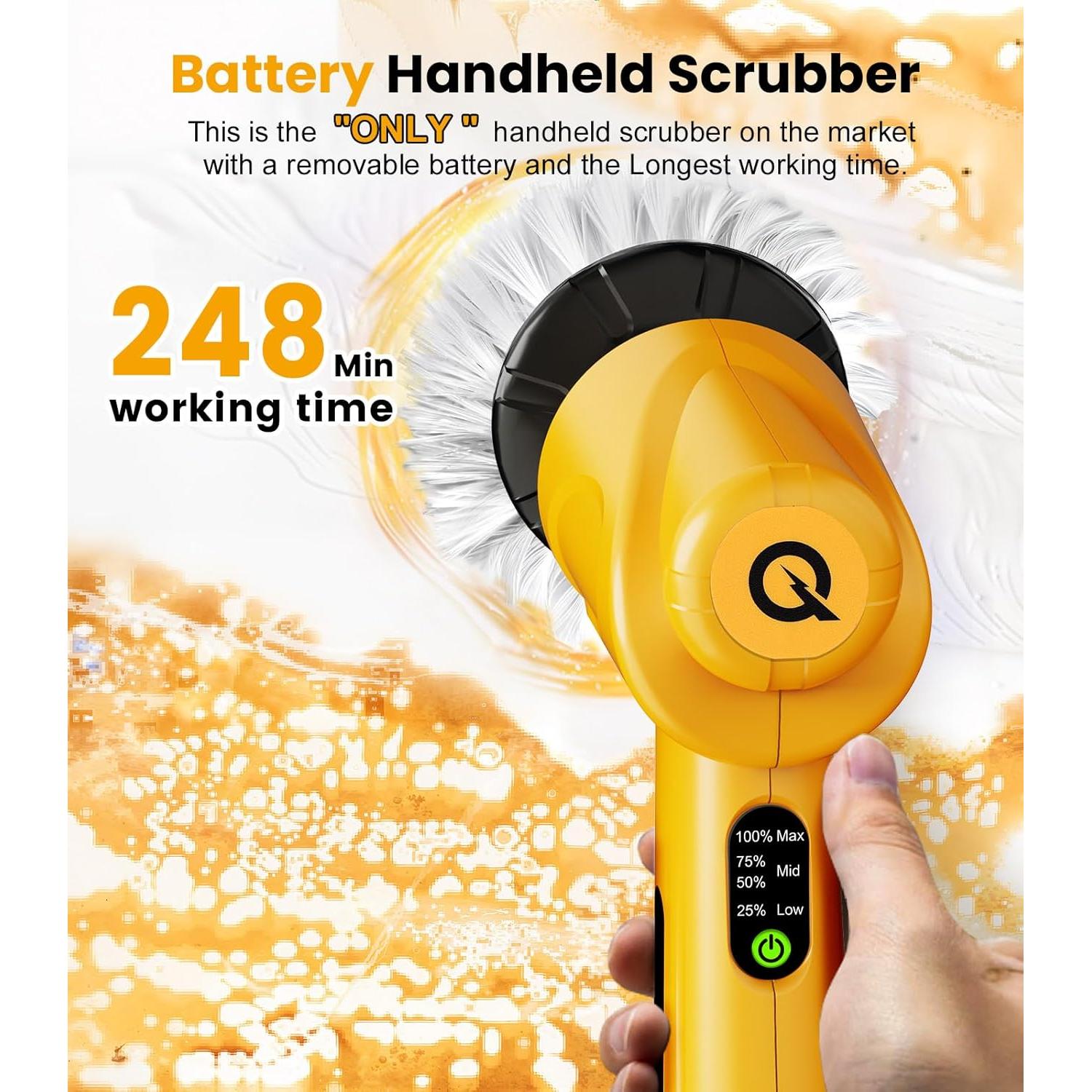 Cepillo Eléctrico Qimedo 5000mAh Inalámbrico con Pantalla