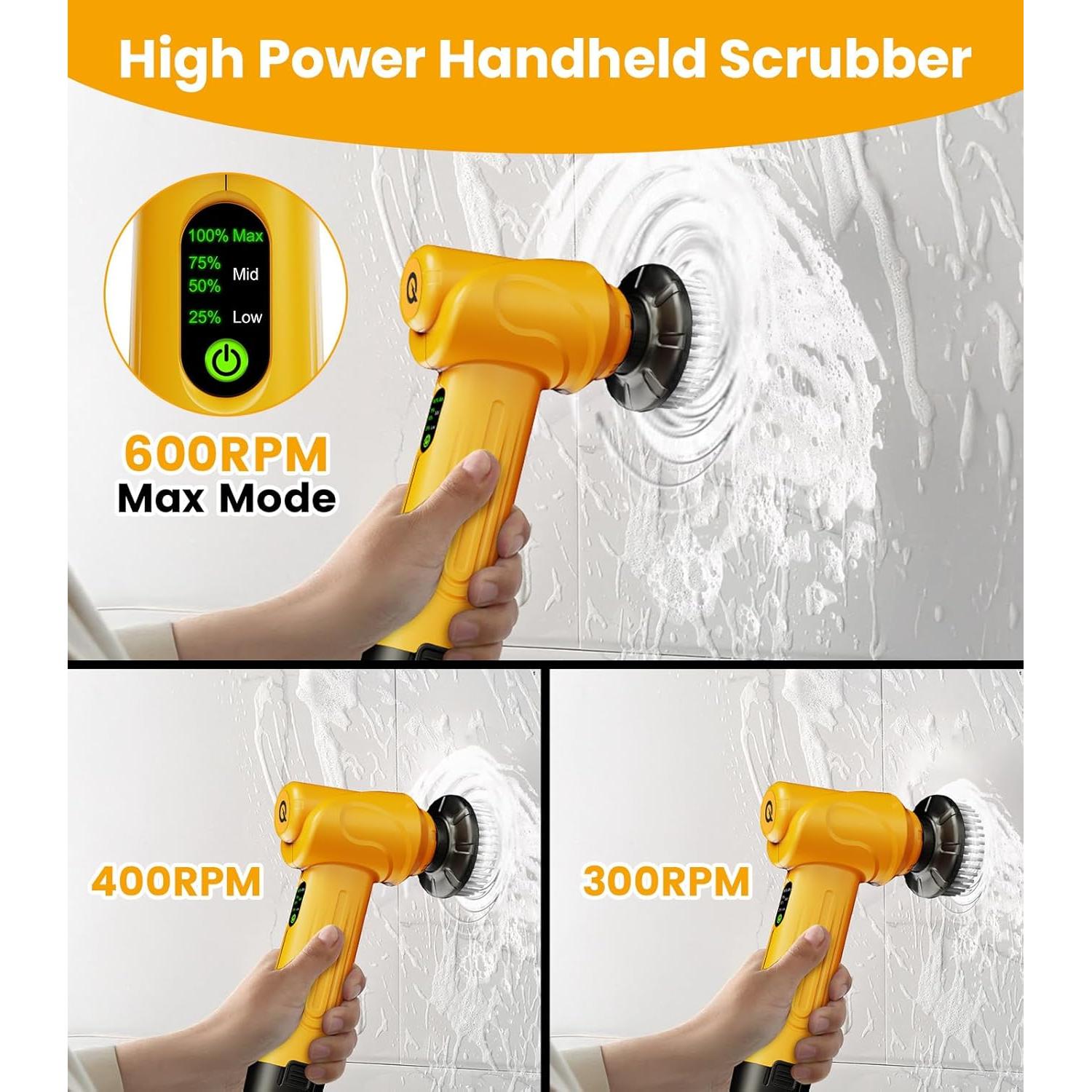 Cepillo Eléctrico Qimedo 5000mAh Inalámbrico con Pantalla