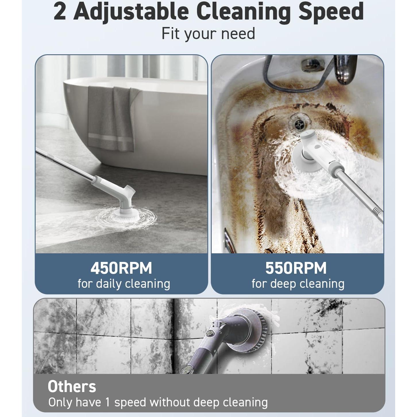 Cepillo Eléctrico Giratorio VEWIOR EC02 Inalámbrico 2 Velocidades