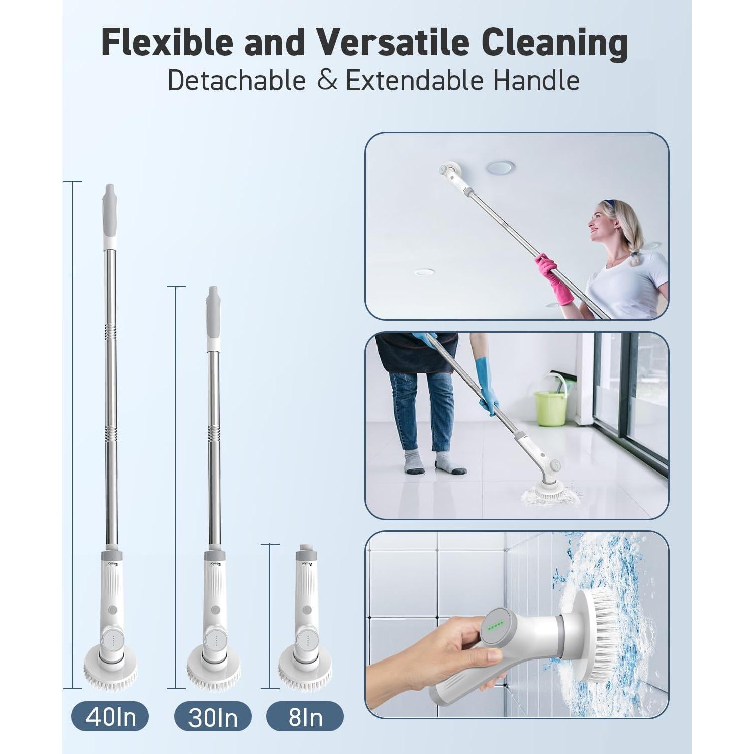 Cepillo Eléctrico Giratorio VEWIOR EC02 Inalámbrico 2 Velocidades