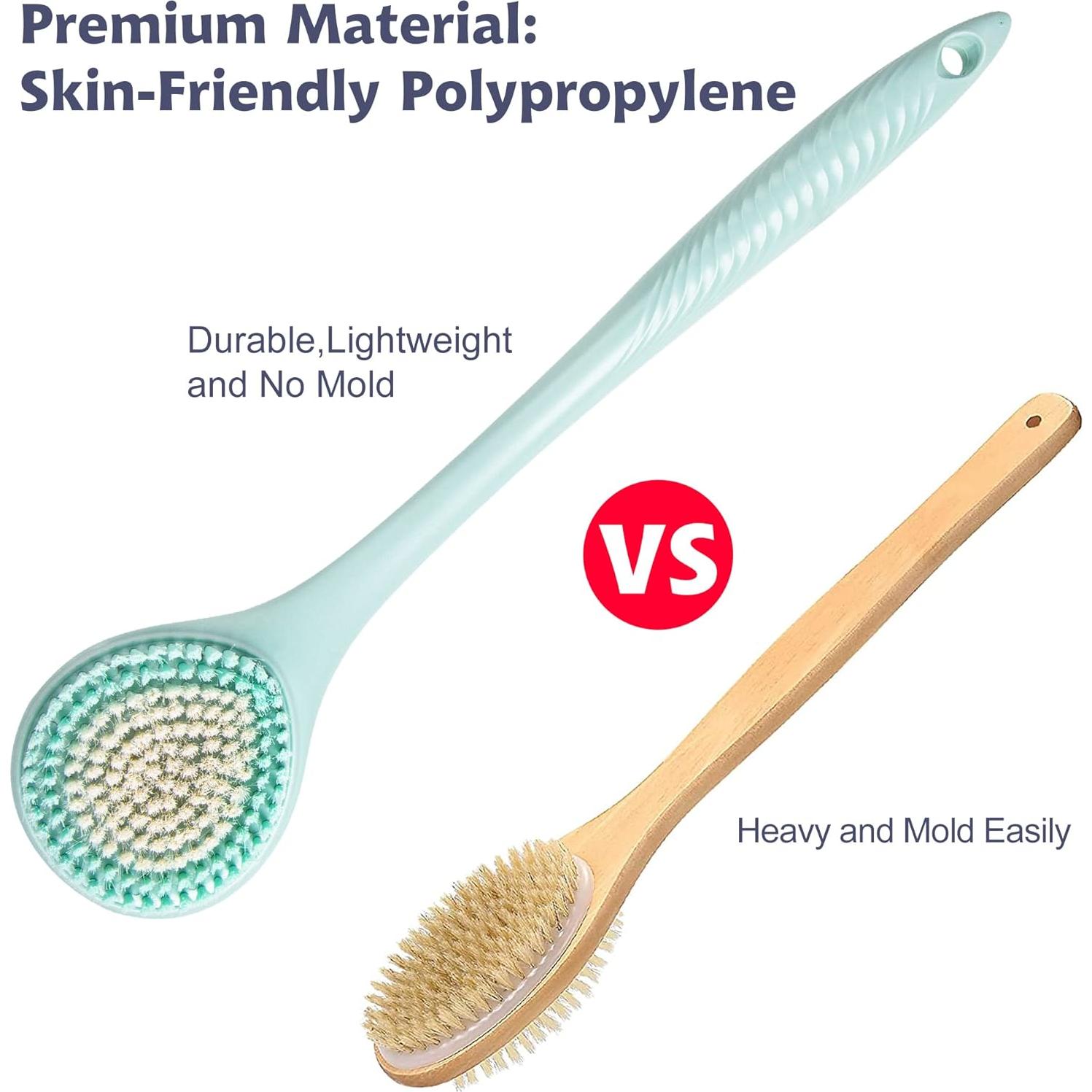 Cepillo de Espalda BEDELITE con Mango Largo 41.7 cm Azul