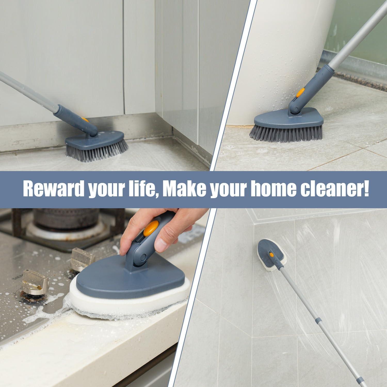 Cepillo de Limpieza 4 en 1 EDZNFE con Mango Largo 139 cm