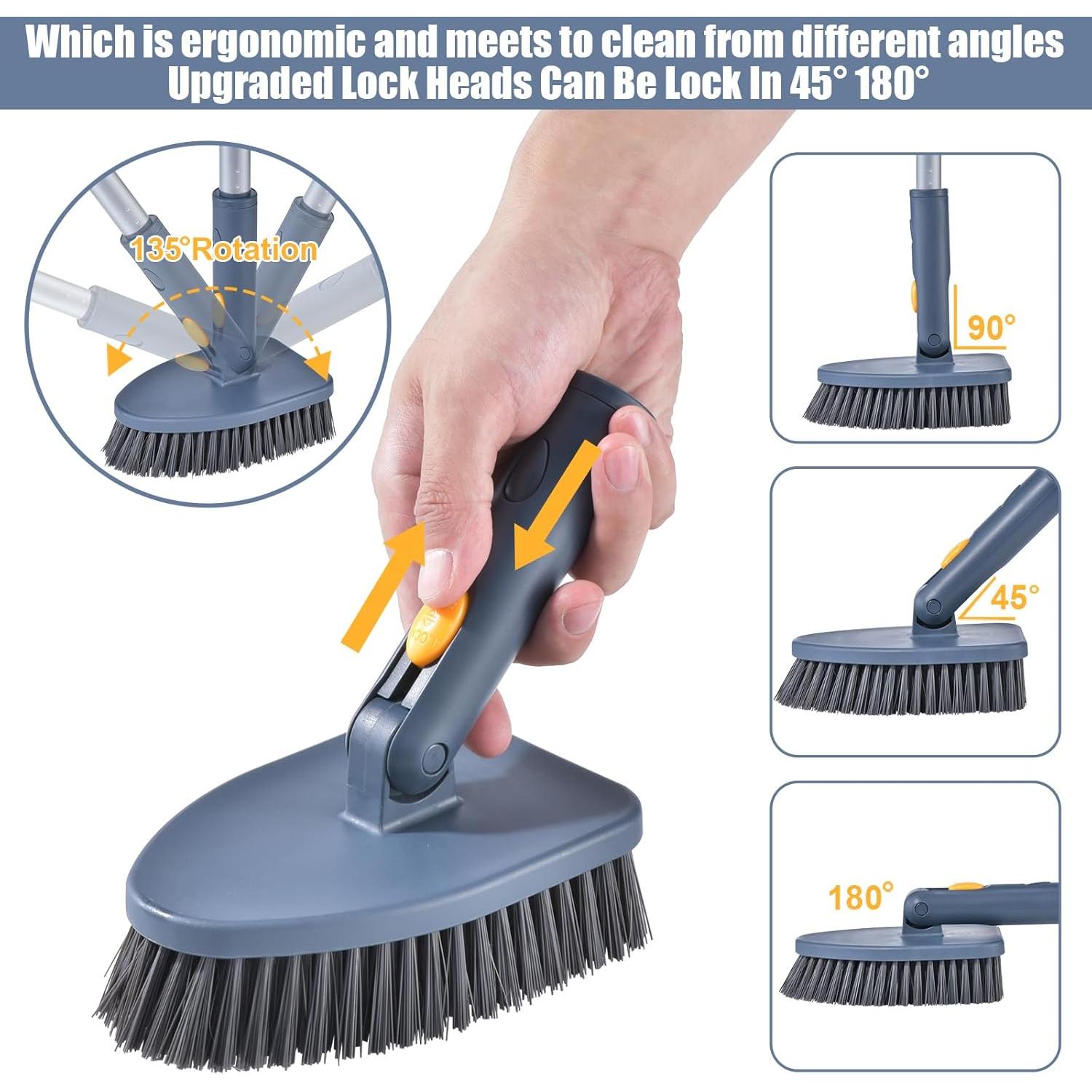 Cepillo de Limpieza 4 en 1 EDZNFE con Mango Largo 139 cm