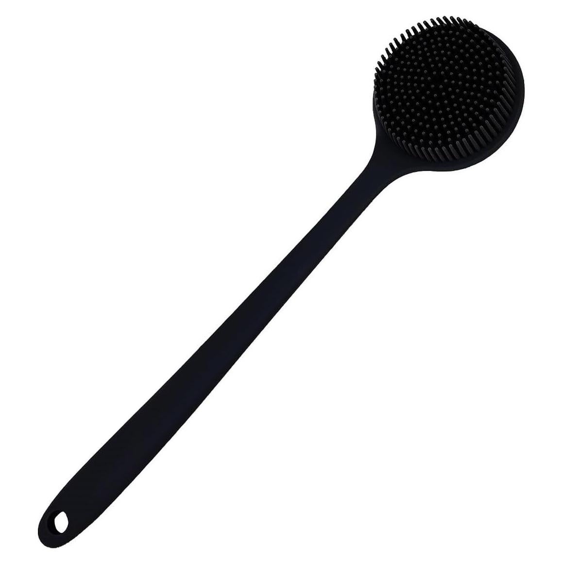 Cepillo Exfoliador Corporal de Silicona CINLITEK con Mango Largo