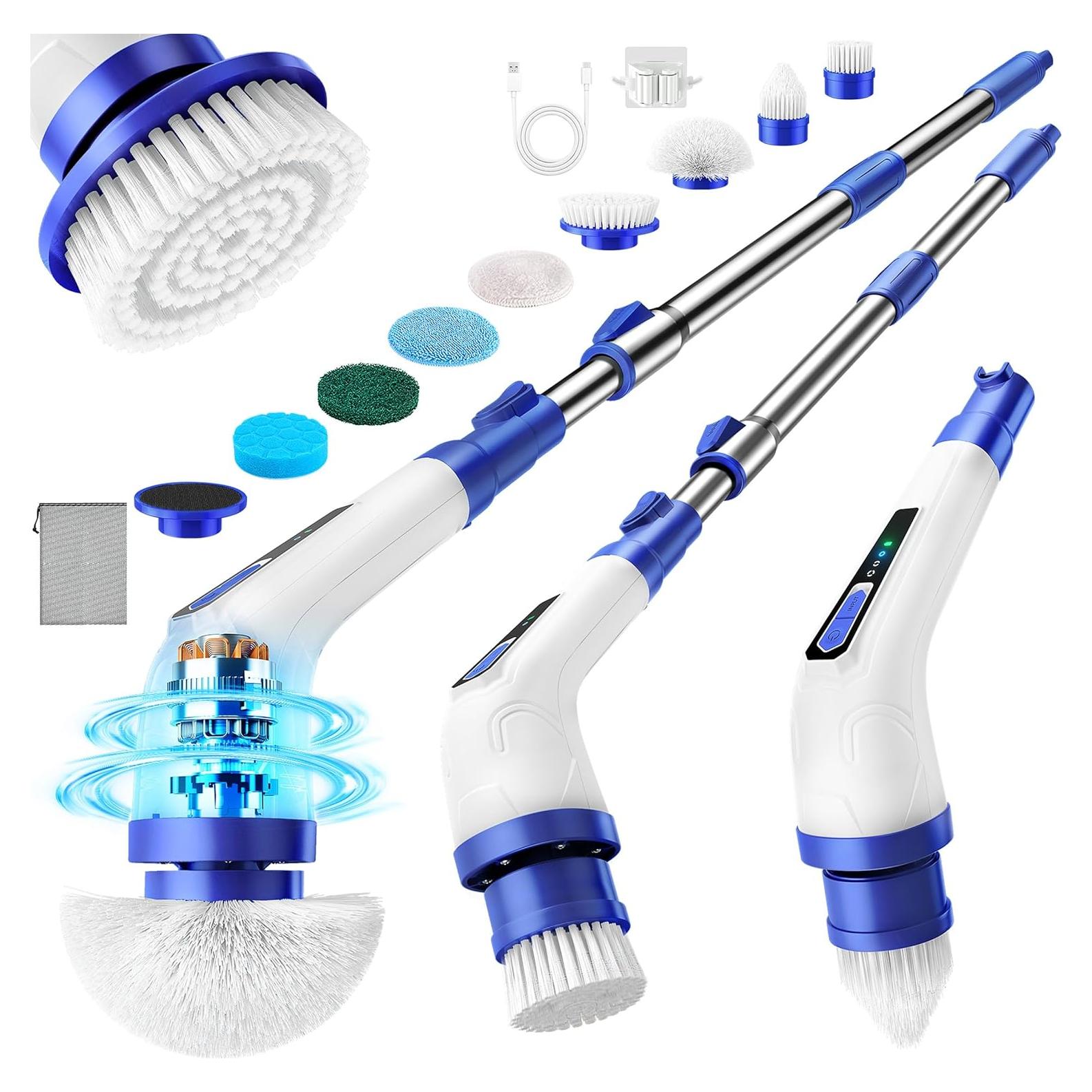 Cepillo de Limpieza Eléctrico VaxBree 420RPM 8 Cabezas Ajustable