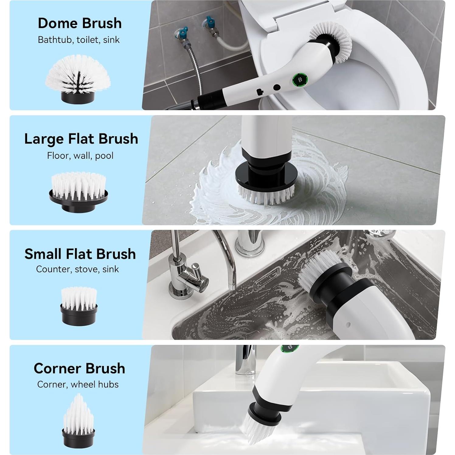 Cepillo de limpieza eléctrico Swyprrix SD-CTB01 IPX7 8 cabezales