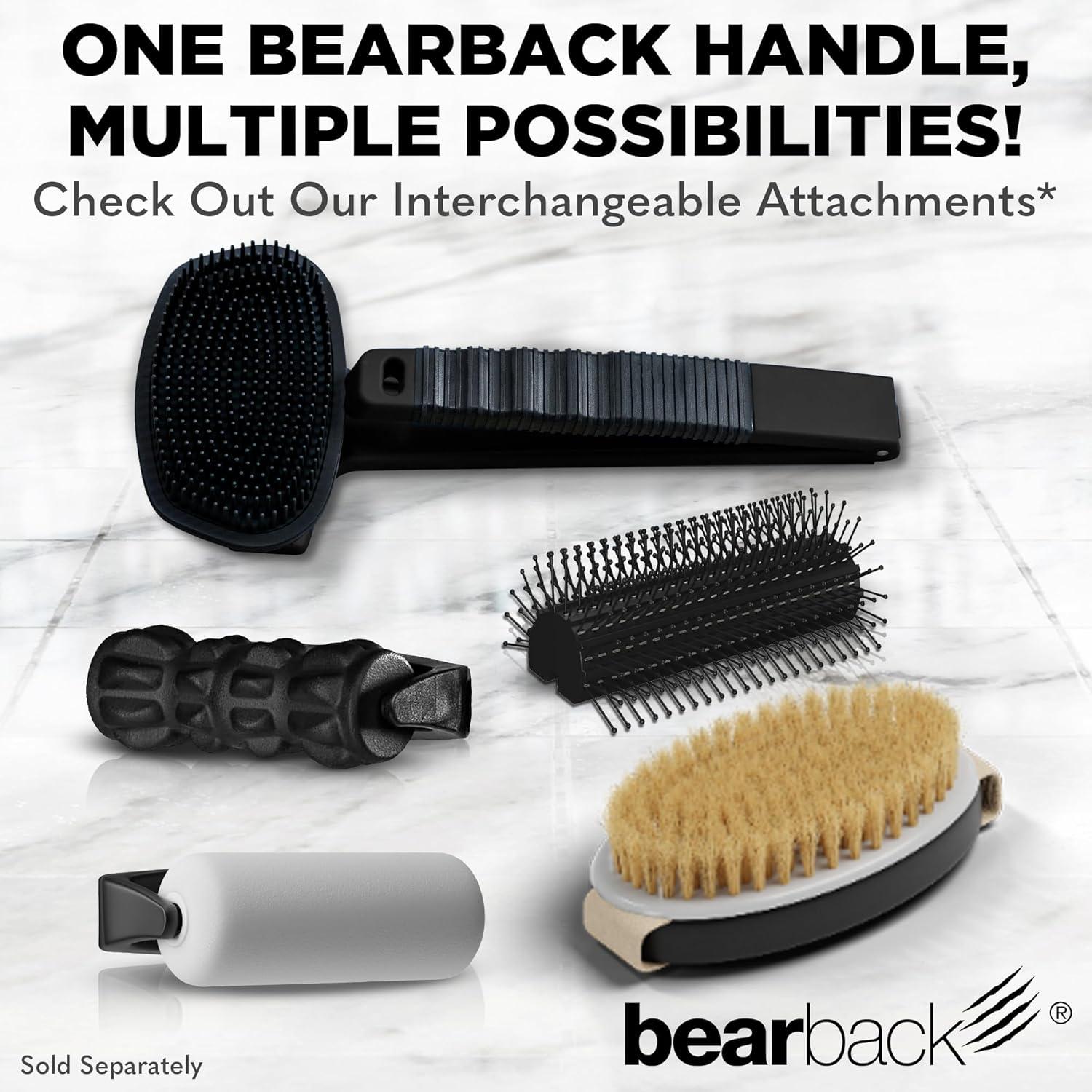 Exfoliador Corporal Bearback de Silicona con Mango Extensible