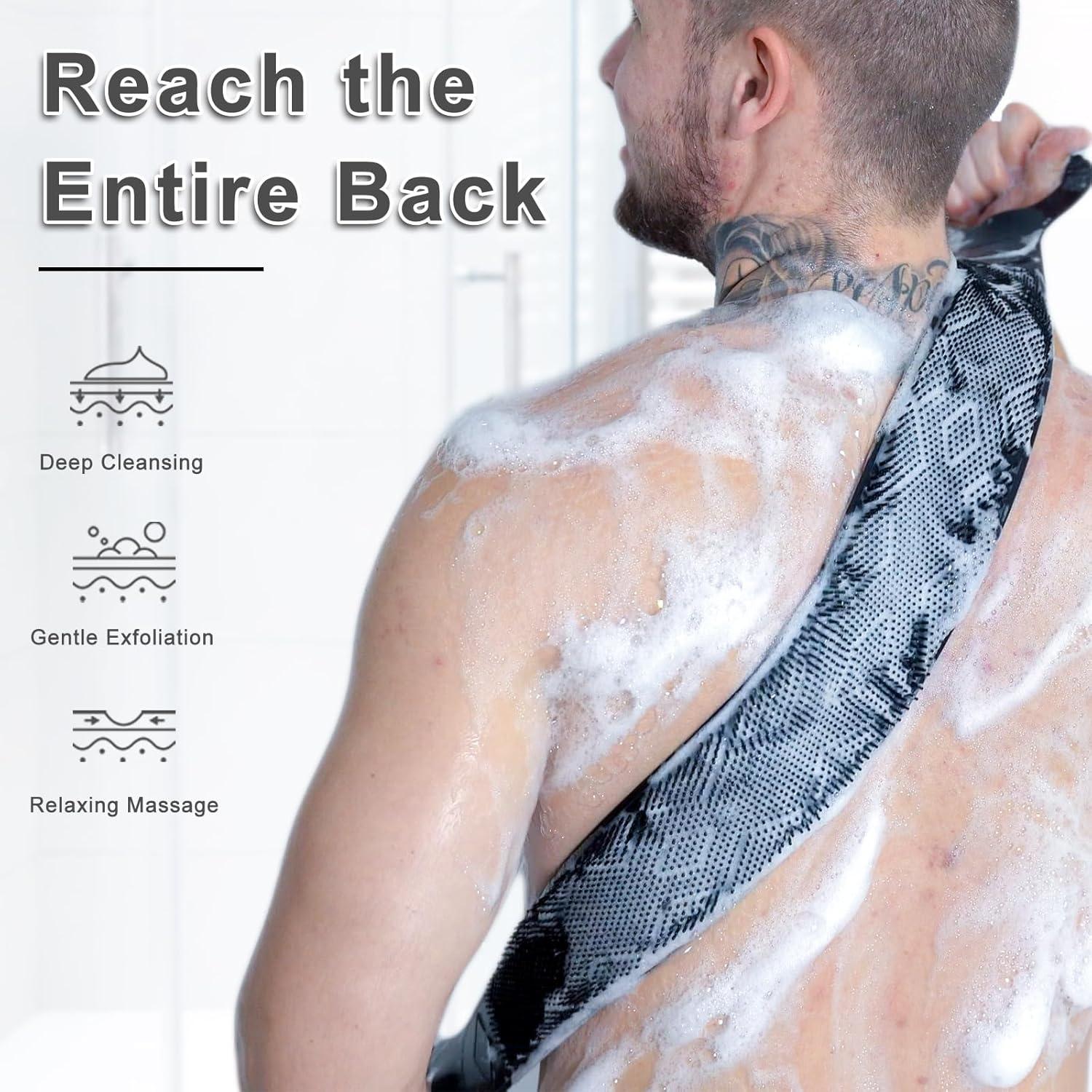 Esponja de Silicona FREATECH para Espalda 91 cm Exfoliante Doble Cara