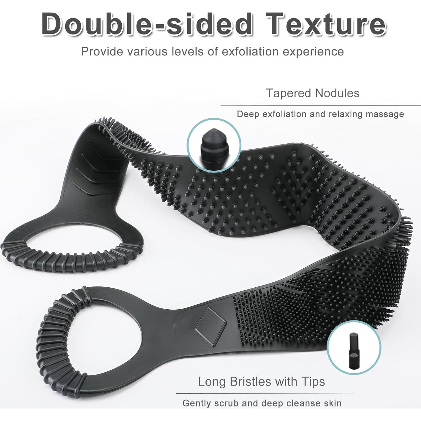 Esponja de Silicona FREATECH para Espalda 91 cm Exfoliante Doble Cara