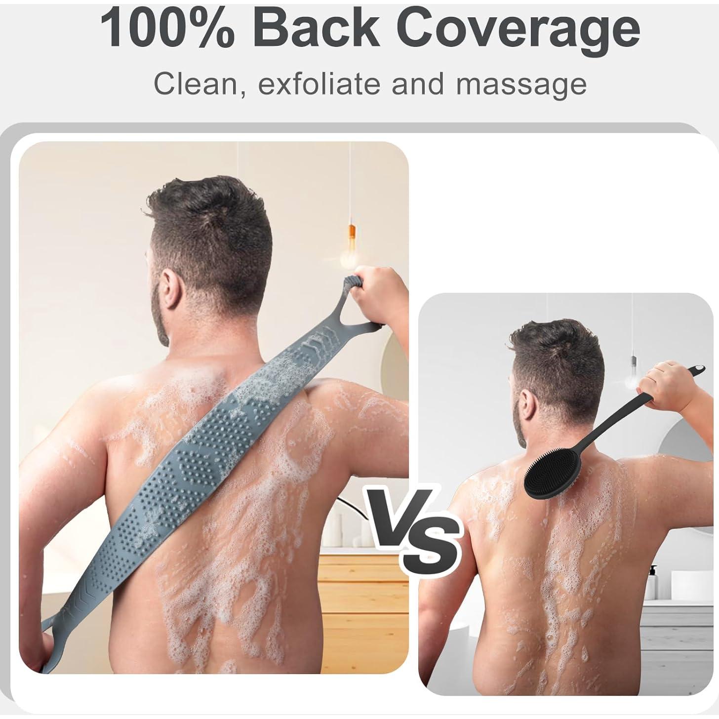 Esponja de Espalda de Silicona FReatech 91.44 cm Exfoliante