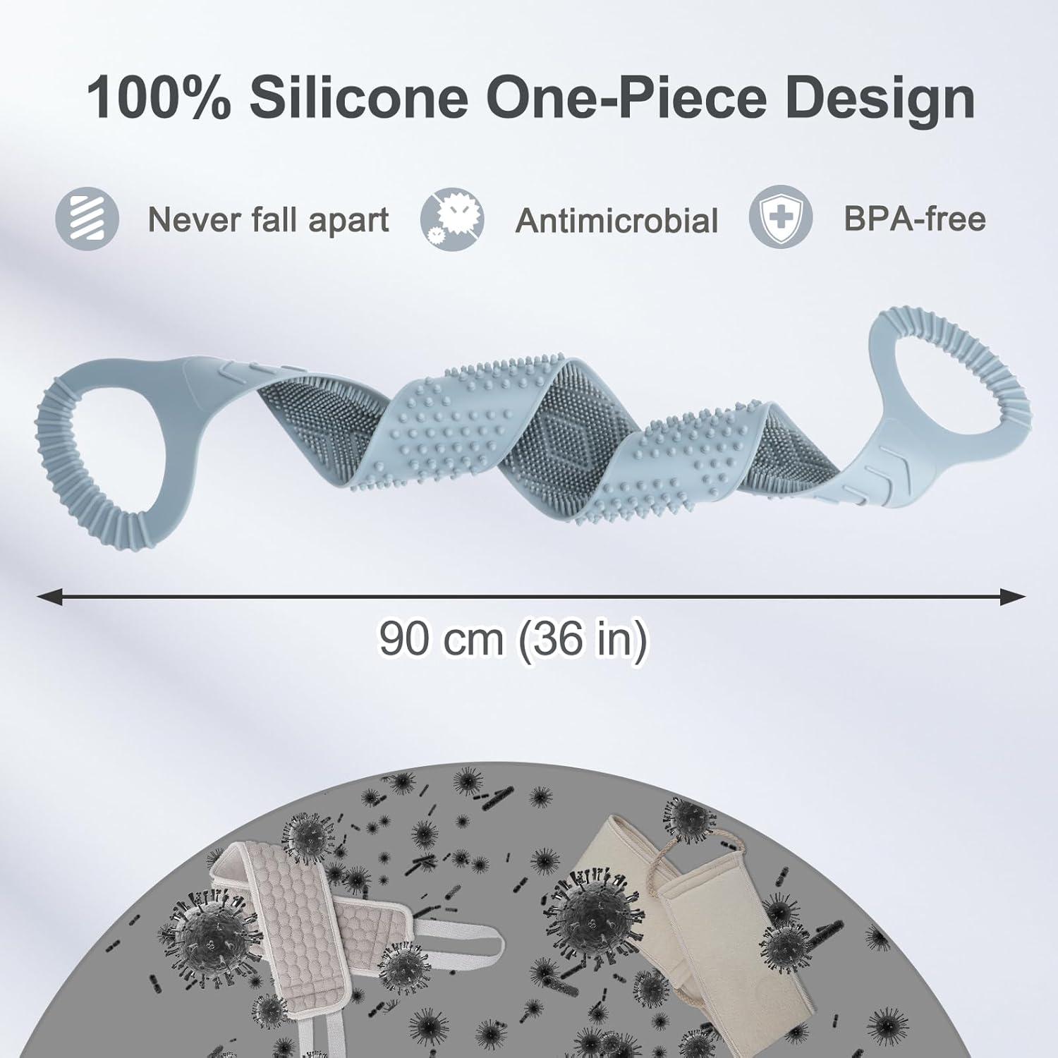 Esponja de Espalda de Silicona FReatech 91.44 cm Exfoliante