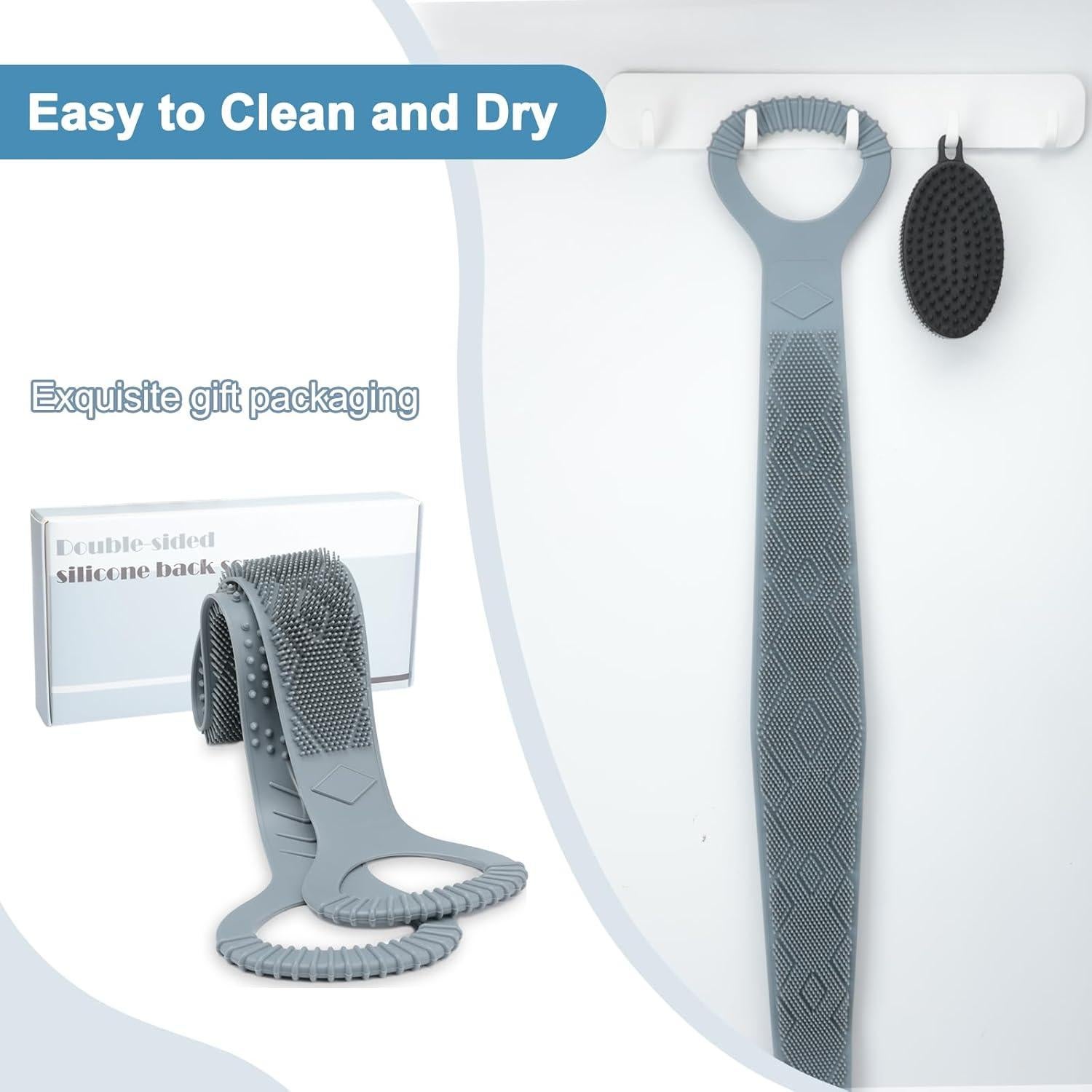 Esponja de Espalda de Silicona FReatech 91.44 cm Exfoliante