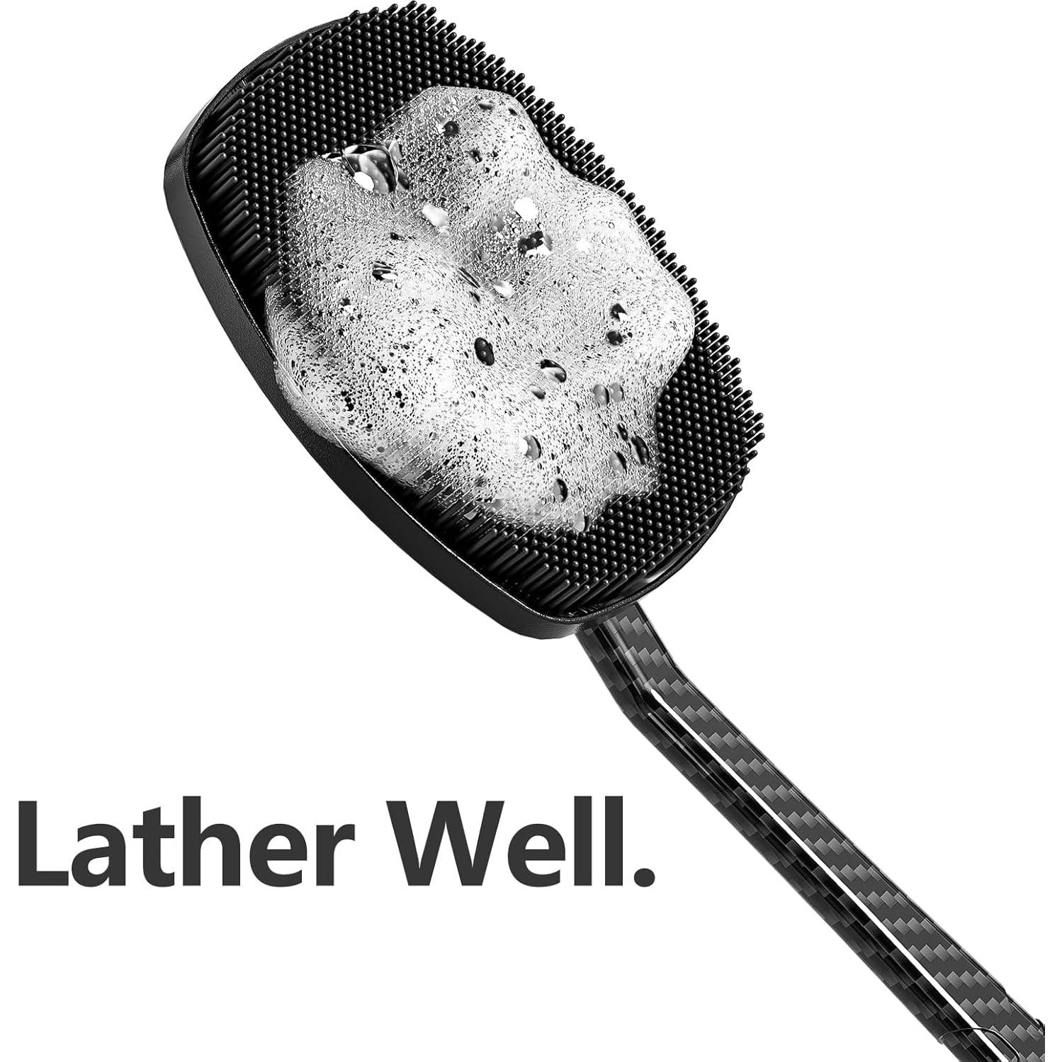 Exfoliador de Espalda de Silicona ZEOMLON con Mango Antideslizante