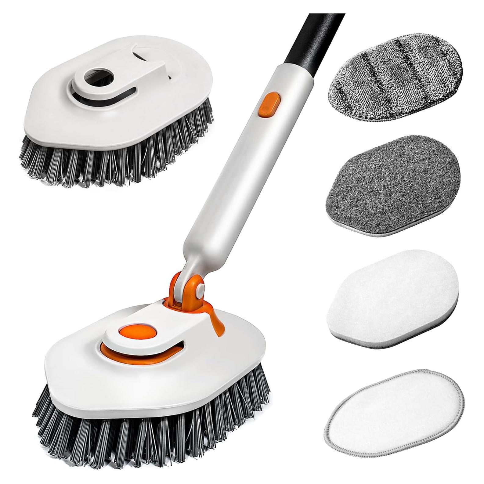 Cepillo de limpieza 3 en 1 Calzzle con mango largo ajustable