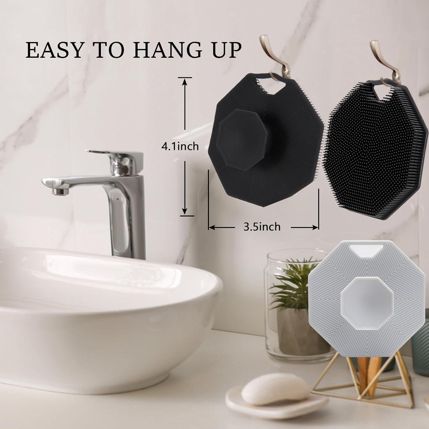 3Pack Exfoliador Corporal de Silicona Qewro - Suave y Efectivo