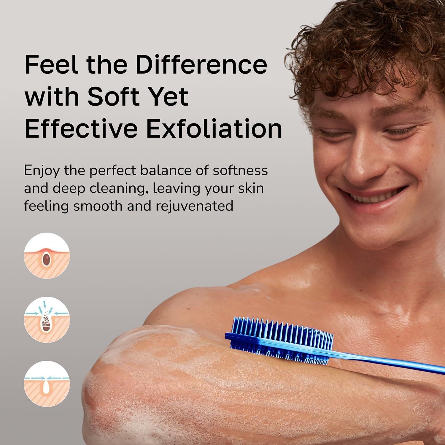 Esponja de Silicona para Espalda SILKLE - Mango Largo 42.5 cm