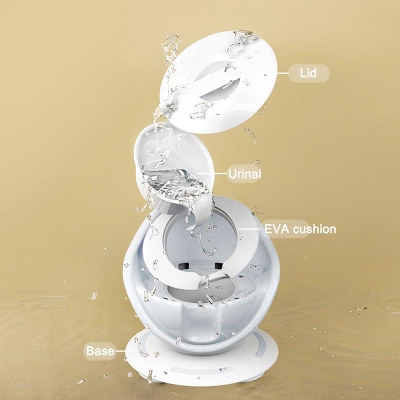 Silla de Entrenamiento para el Baño Joylittle - Blanca y Teal