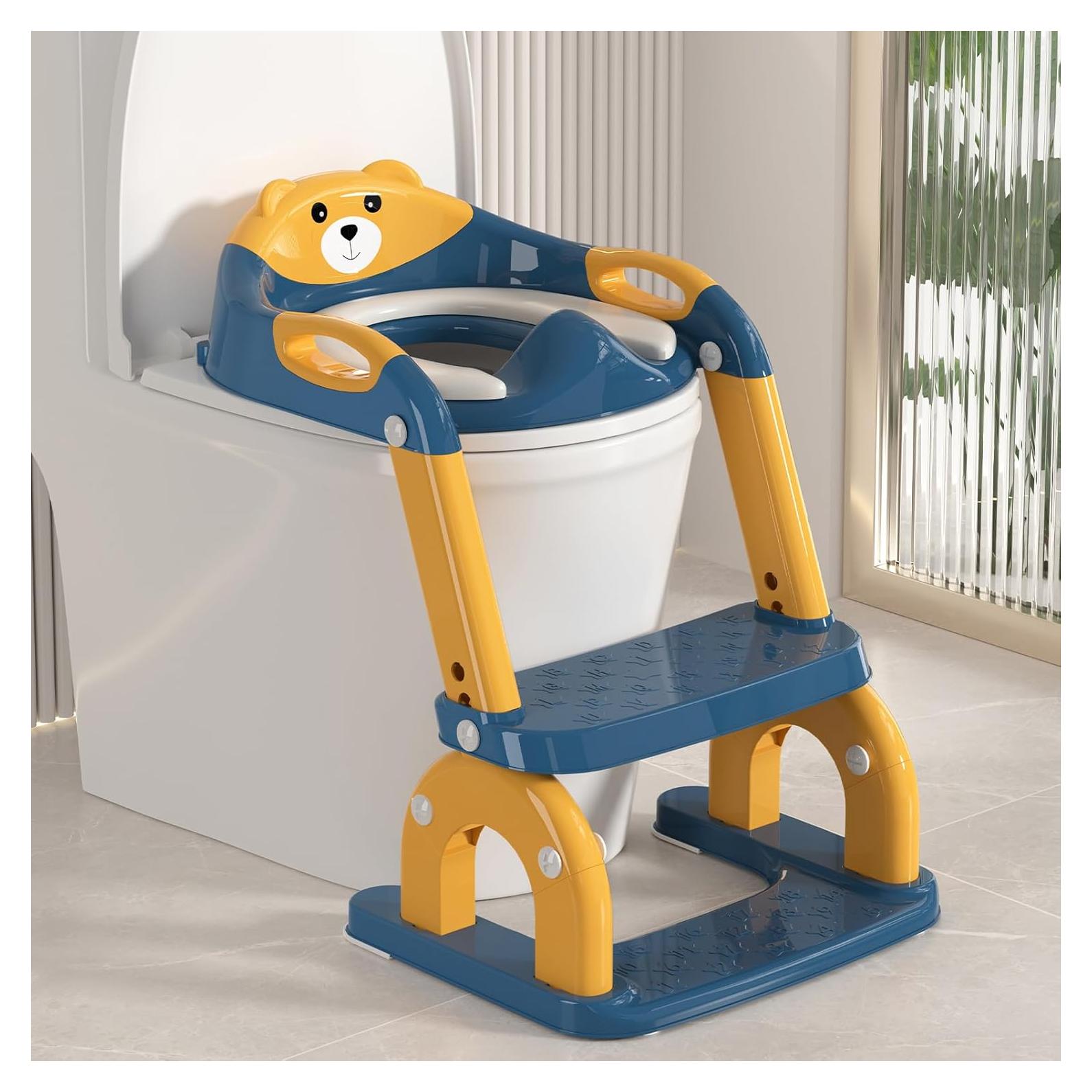 Asiento de Entrenamiento para Baño 2-en-1 KTMTZQWY - Ajustable