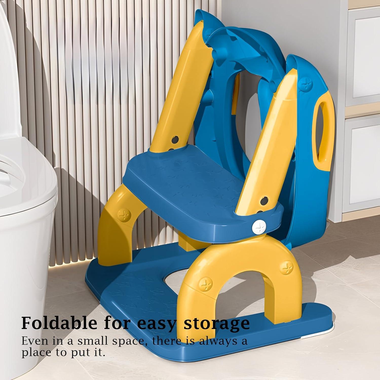 Asiento de Entrenamiento para Baño 2-en-1 KTMTZQWY - Ajustable