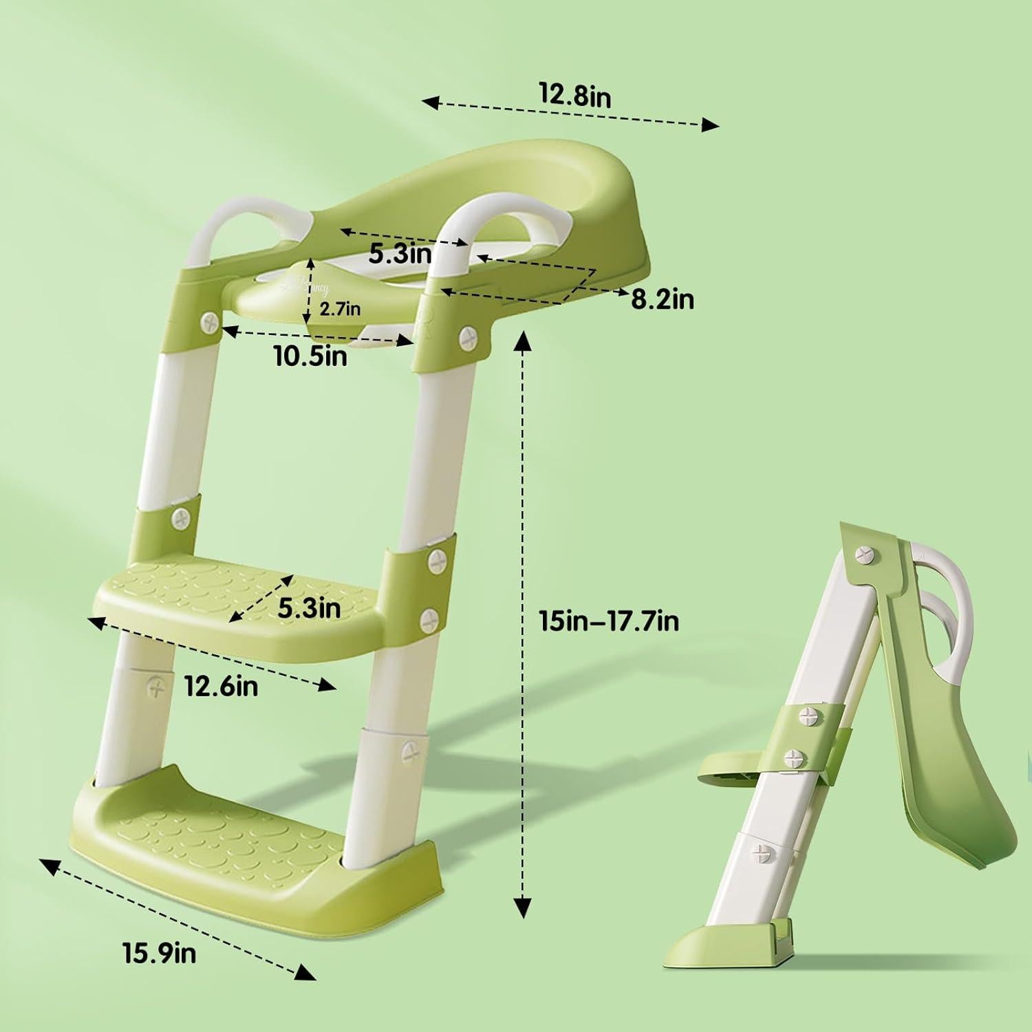 Silla de Orinal BBfancy Verde Ajustable para Entrenamiento