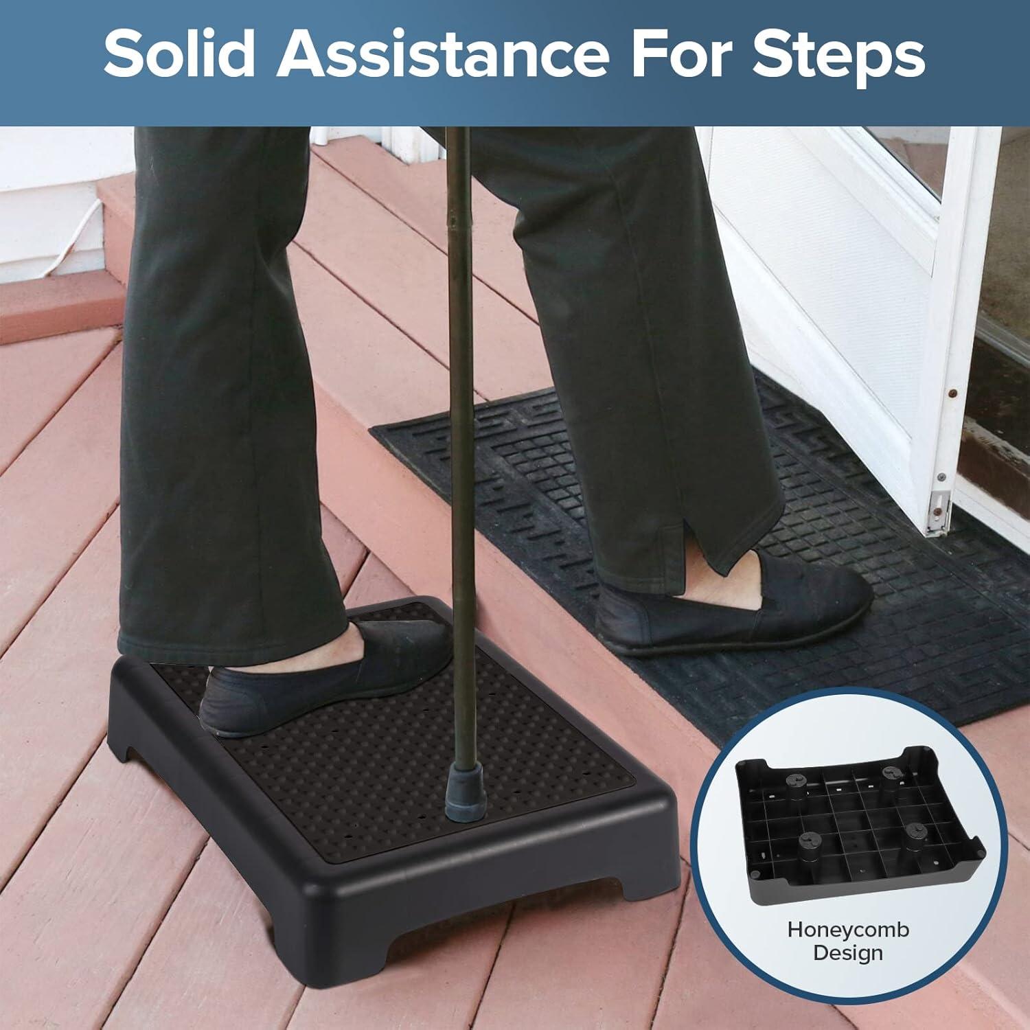 Escalón Antideslizante TARFEPA Negro 43cm, Soporta 181kg