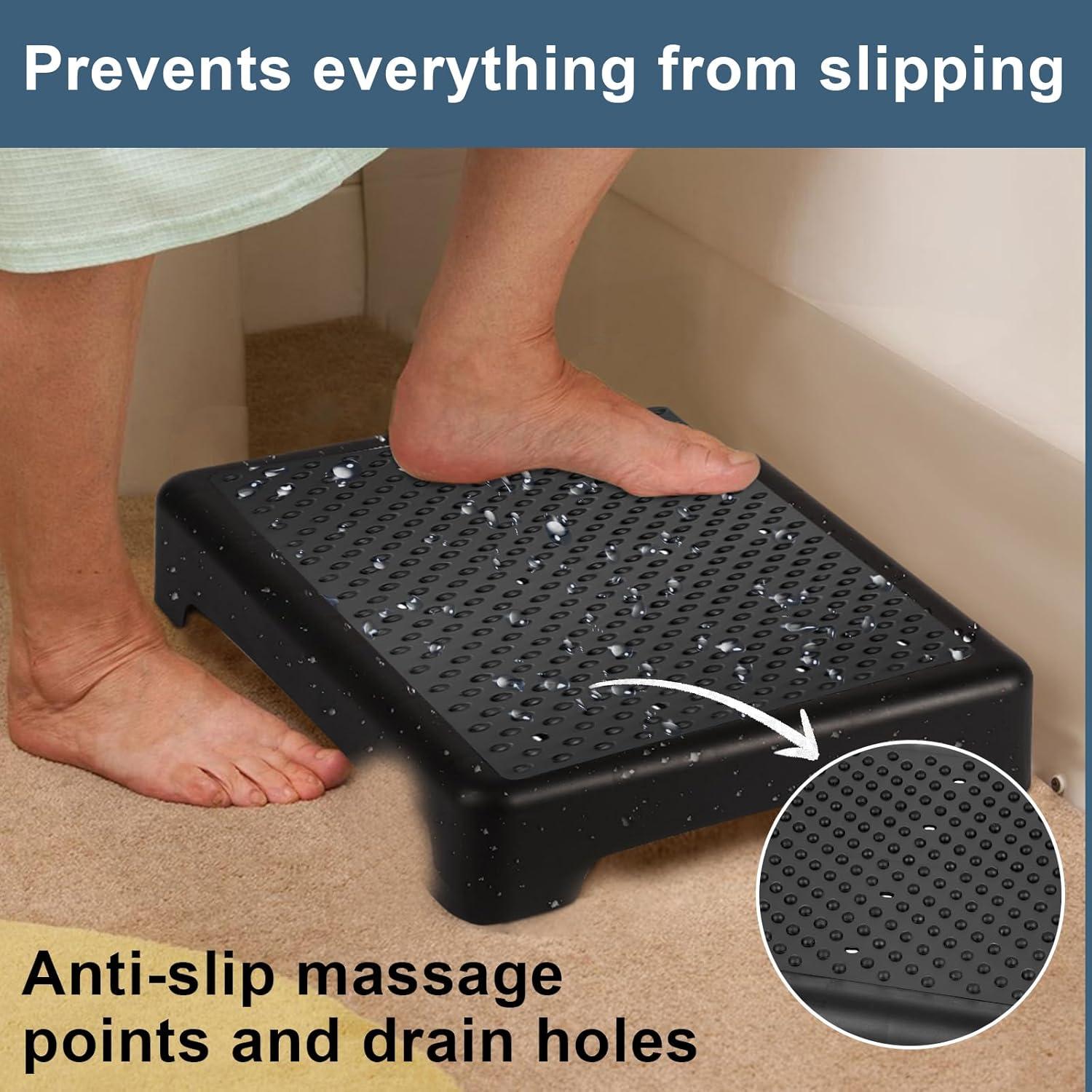 Escalón Antideslizante TARFEPA Negro 43cm, Soporta 181kg