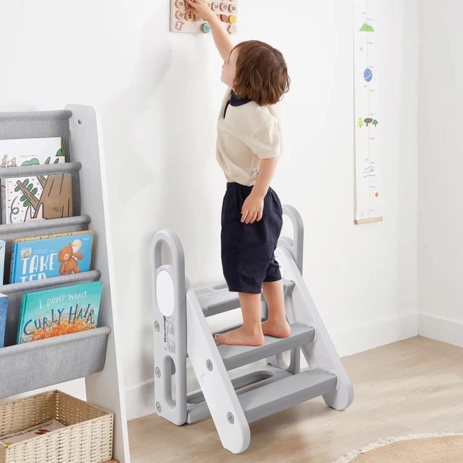 Taburete Plegable GAOMON para Niños 3 Pasos Antideslizante