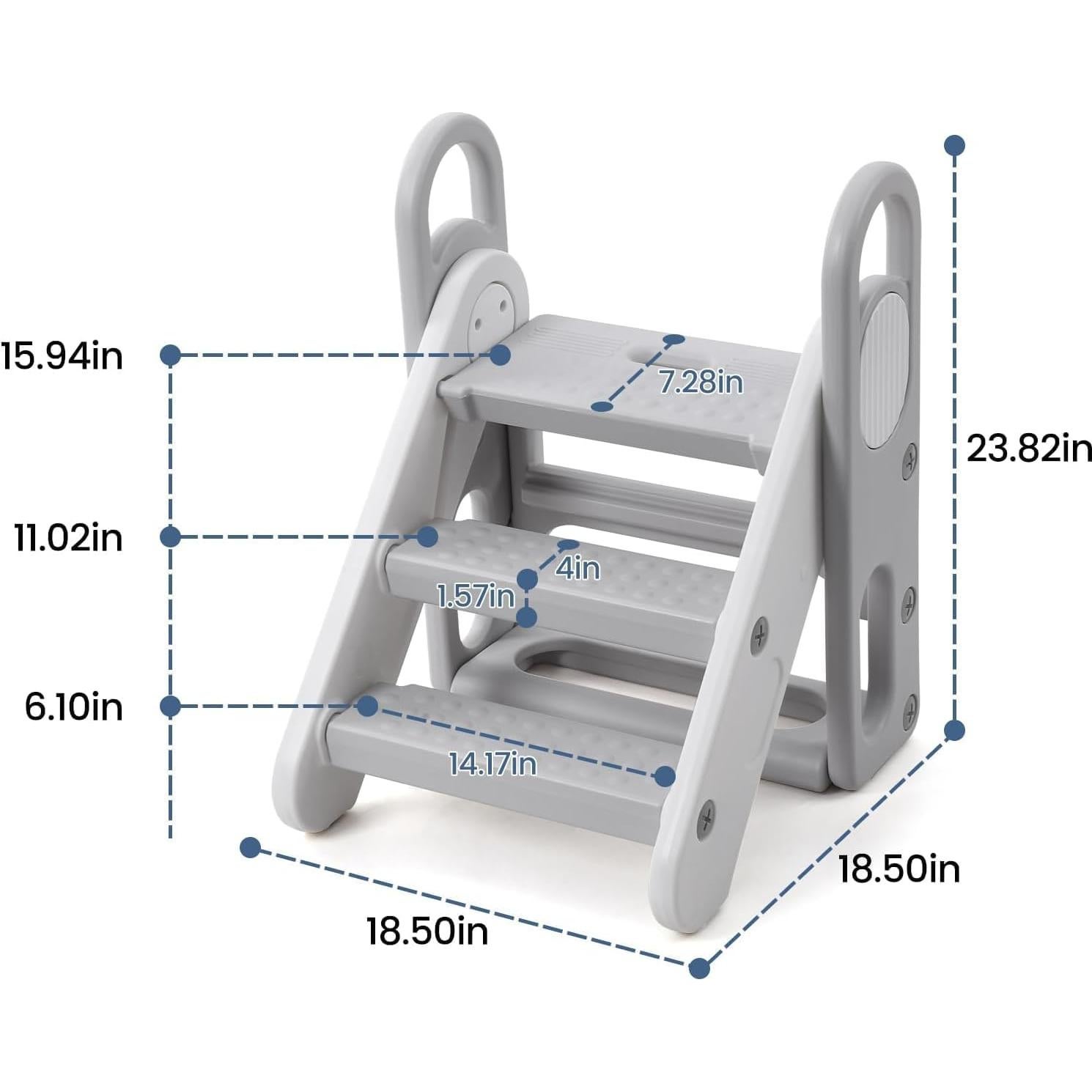 Taburete Plegable GAOMON para Niños 3 Pasos Antideslizante