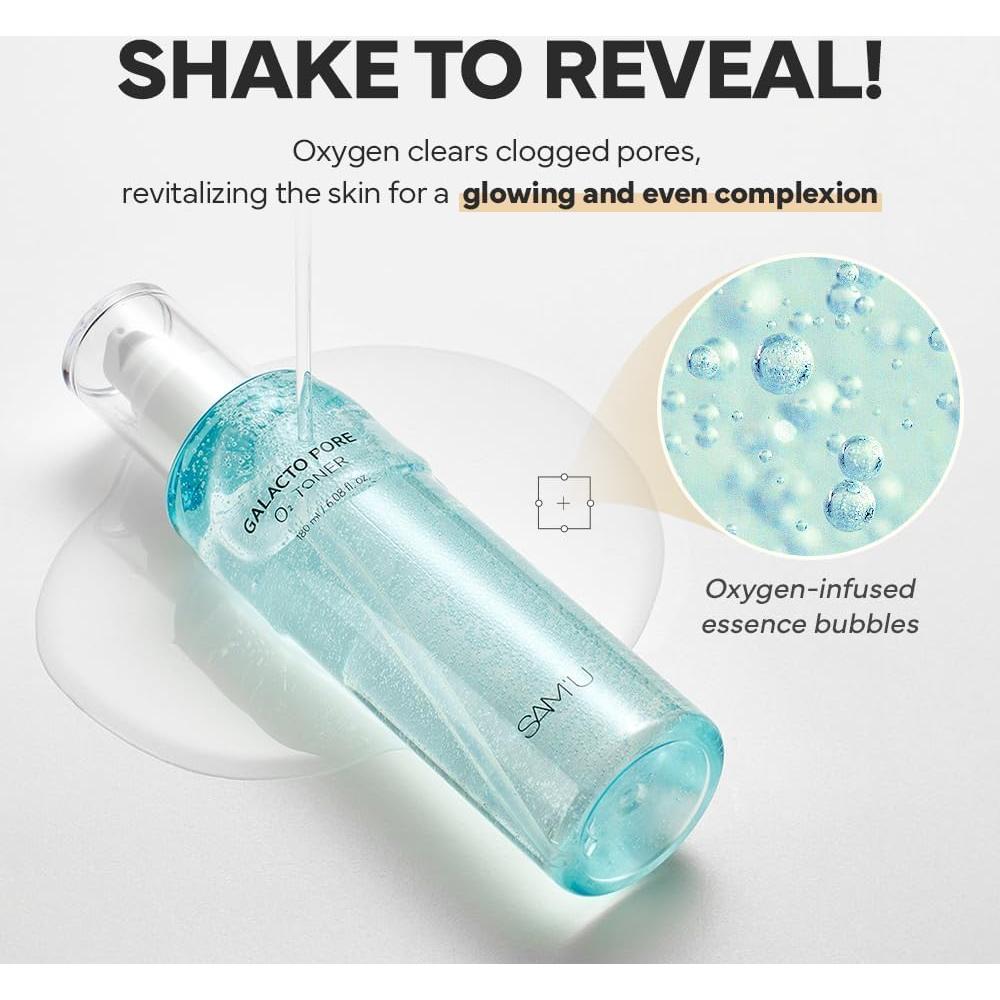 Tónico Exfoliante SAM'U Galacto Pore O2 180 ml - Hidratante