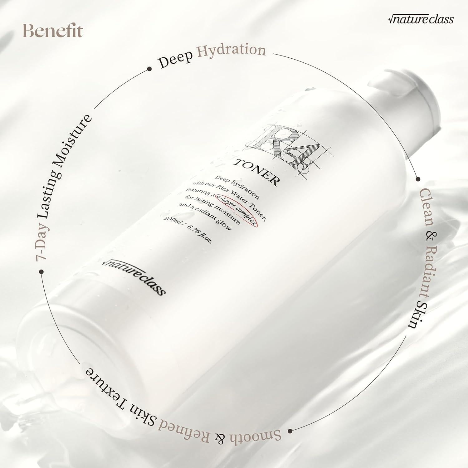 Tónico Hidratante R4 BEAUMSMILE 199.5 ml - Calmante y Brillante